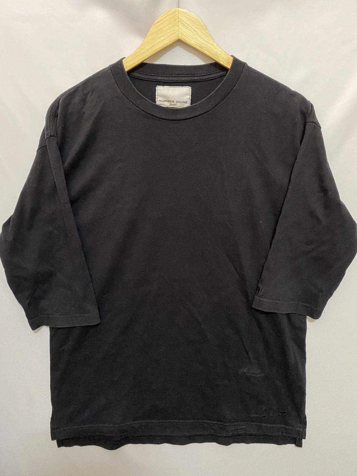 image of If Six Was Nine x Number N Ine (B) Number (N)Ine Raglan Minimalist in Black, Men's (Size Small)