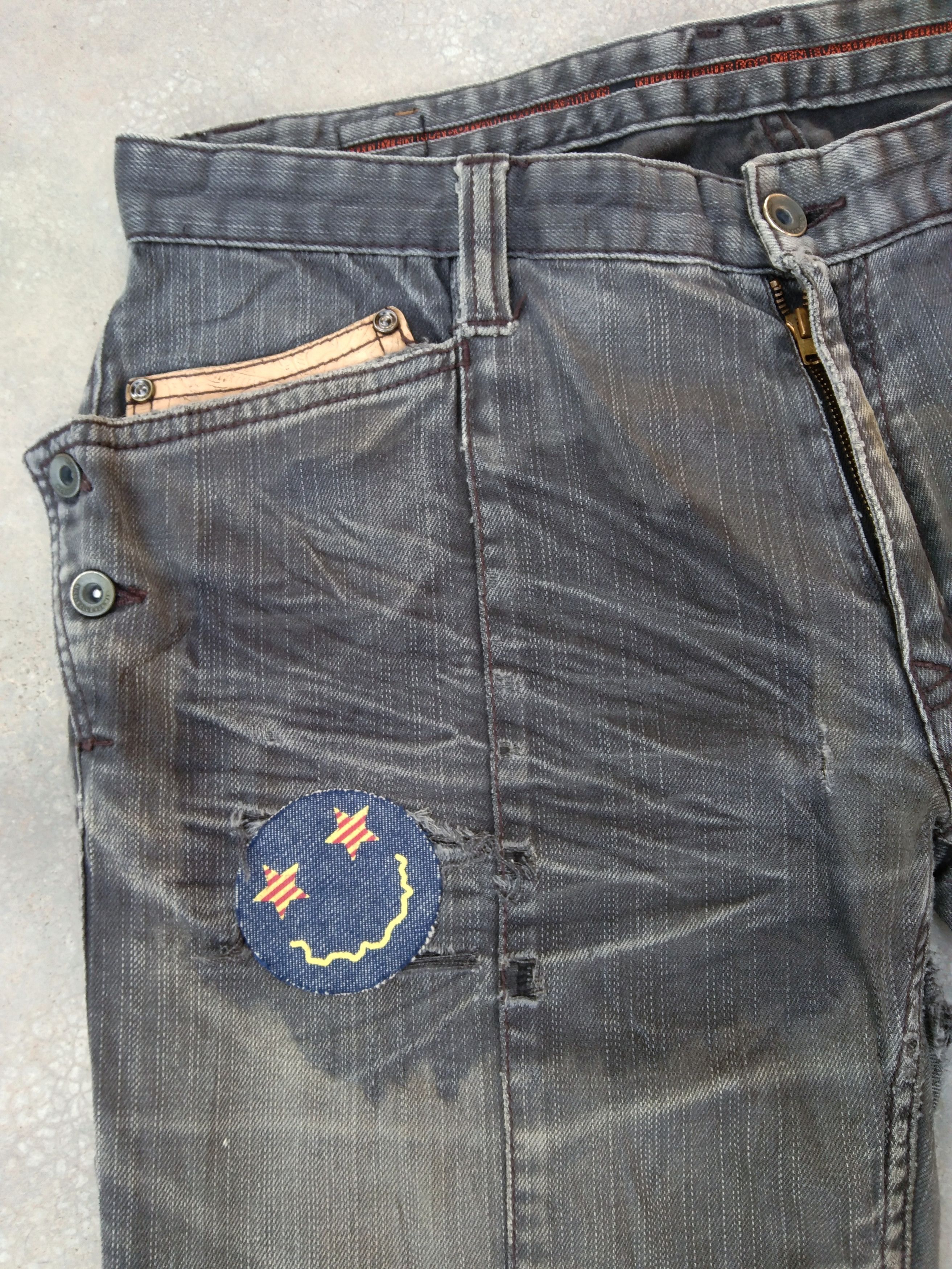Japanese Brand Vintage Nicole Club For Men Boot Cut Distressed Jeans 32x30 Size US 32 / EU 48 - 8 Thumbnail
