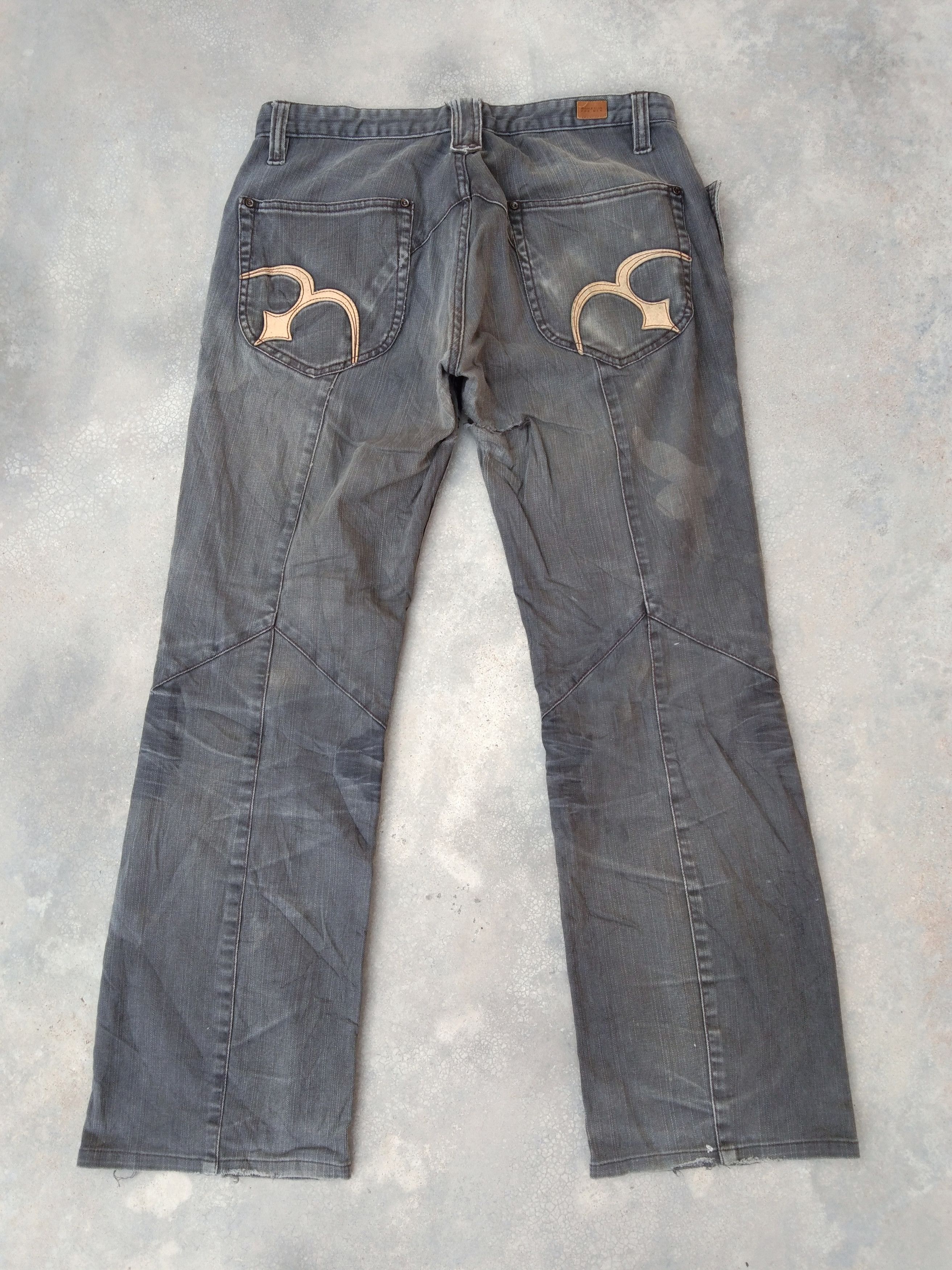 Japanese Brand Vintage Nicole Club For Men Boot Cut Distressed Jeans 32x30 Size US 32 / EU 48 - 2 Thumbnail