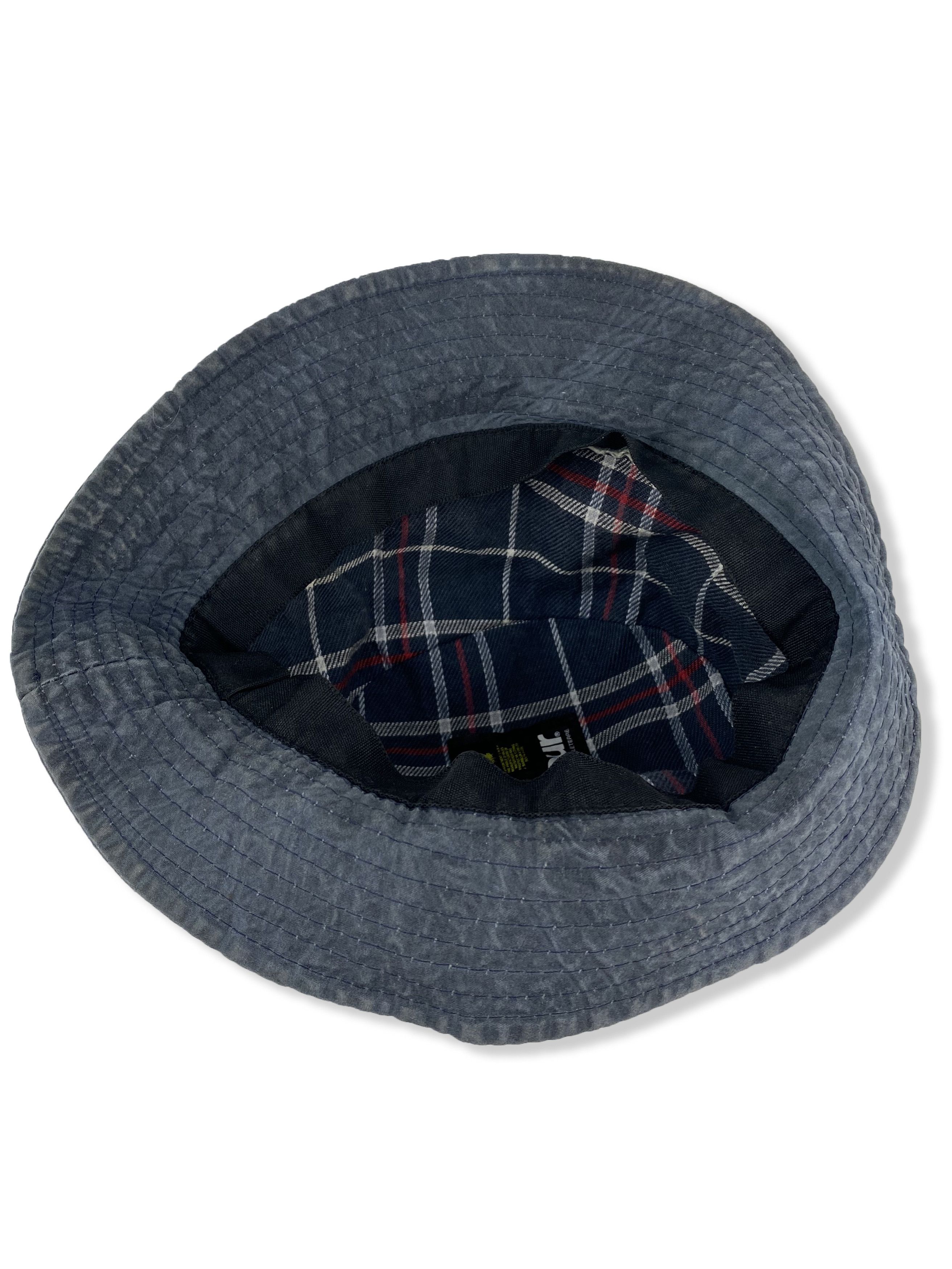 Barbour Vintage BARBOUR WAX Navy Faded Bucket hat M389 Size ONE SIZE - 6 Thumbnail