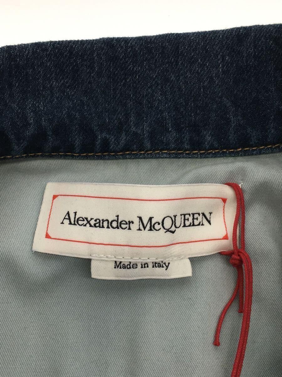 Alexander McQueen Wide Boxy Centre Seam Denim Jacket Size US M / EU 48-50 / 2 - 4 Thumbnail