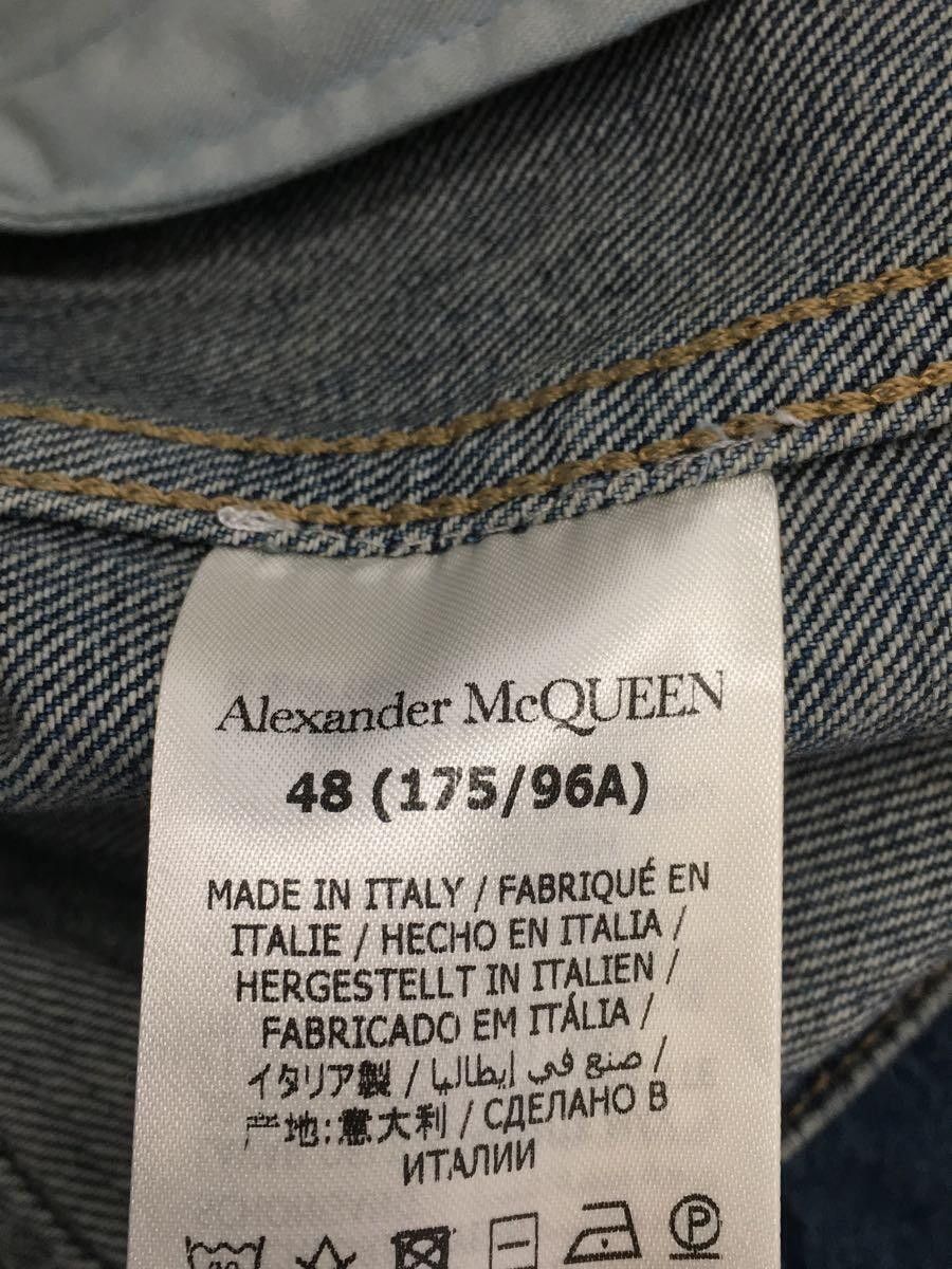Alexander McQueen Wide Boxy Centre Seam Denim Jacket Size US M / EU 48-50 / 2 - 6 Thumbnail