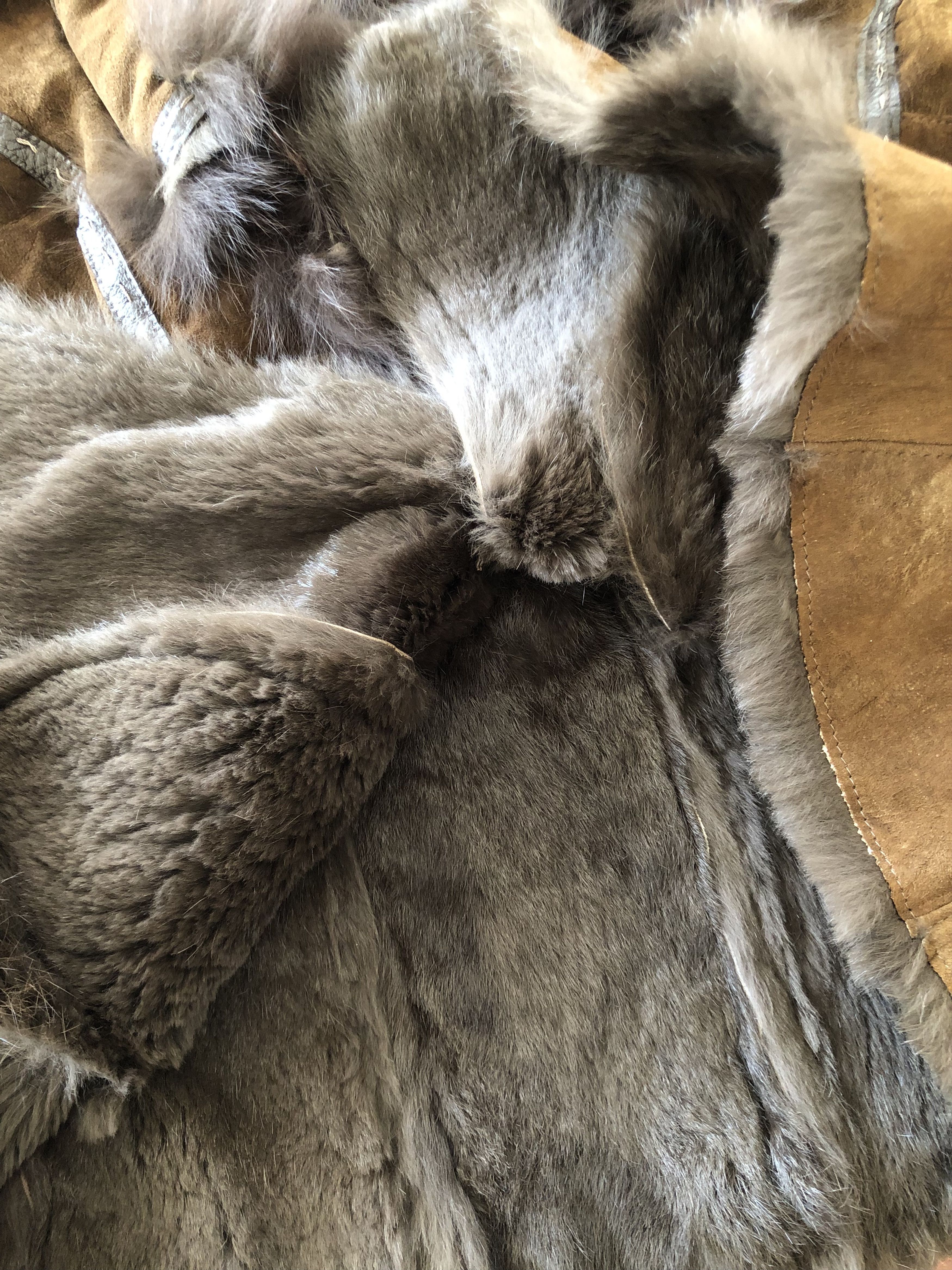 Vintage RARE🔥VINTAGE SHEEP SKIN RABBIT FUR JACKET Size S / US 4 / IT 40 - 13 Thumbnail