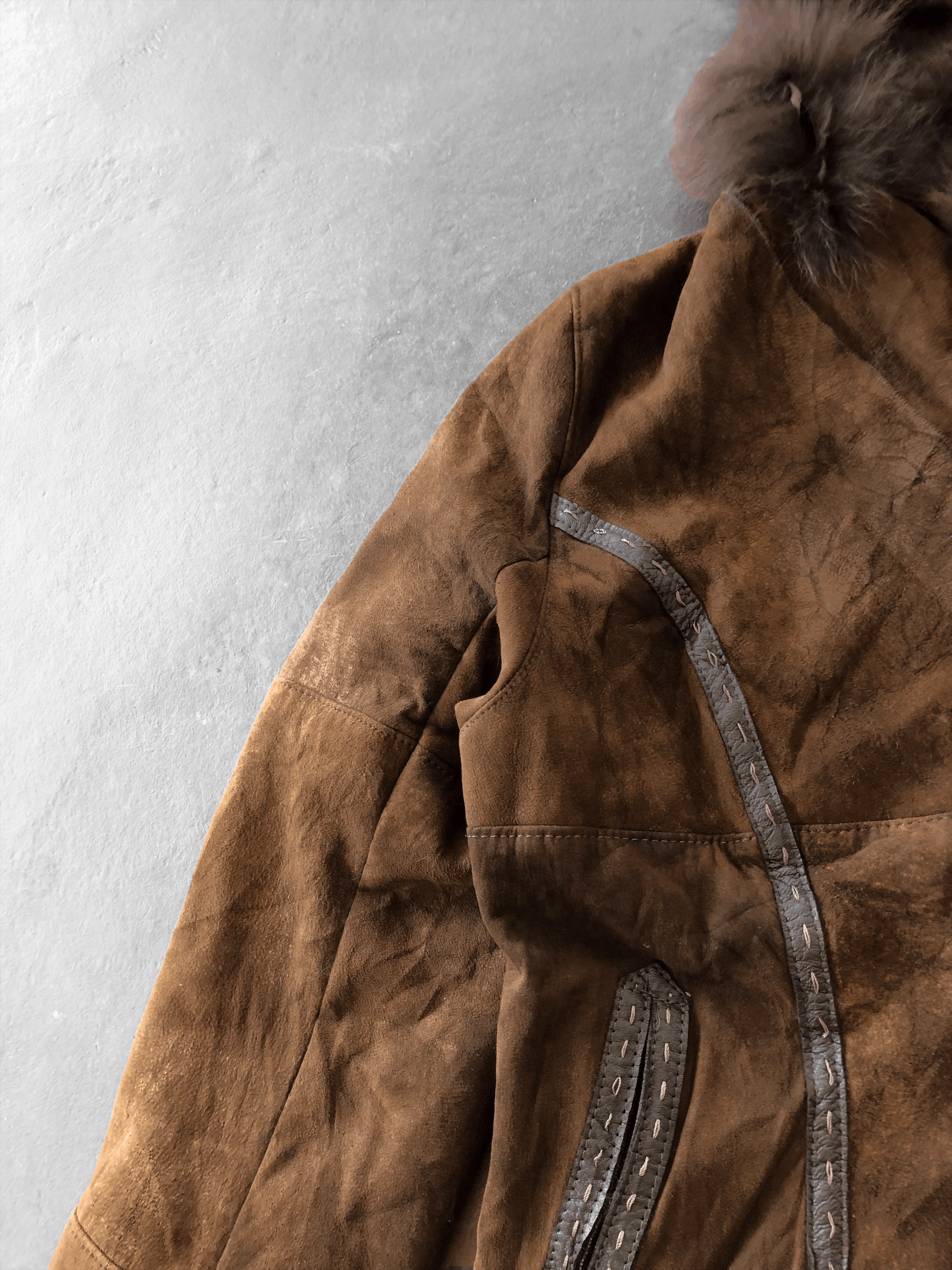 Vintage RARE🔥VINTAGE SHEEP SKIN RABBIT FUR JACKET Size S / US 4 / IT 40 - 8 Thumbnail