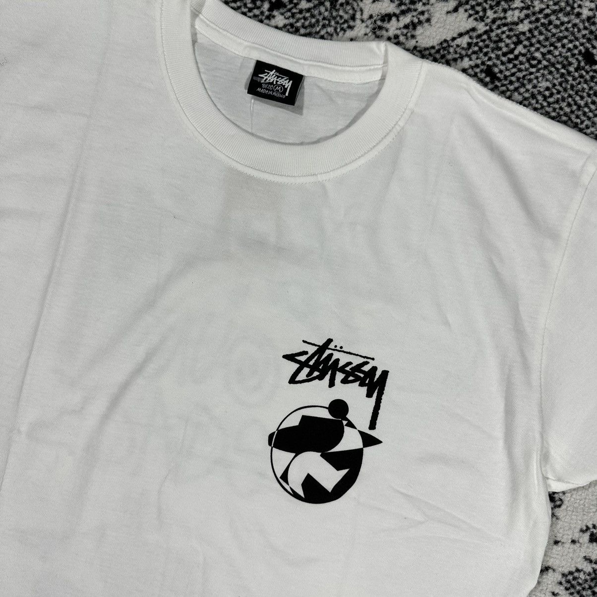 Our Legacy × Stussy SURFMAN 2 OUR LEGACY WHITE TEE - MEDIUM Size US M / EU 48-50 / 2 - 3 Thumbnail