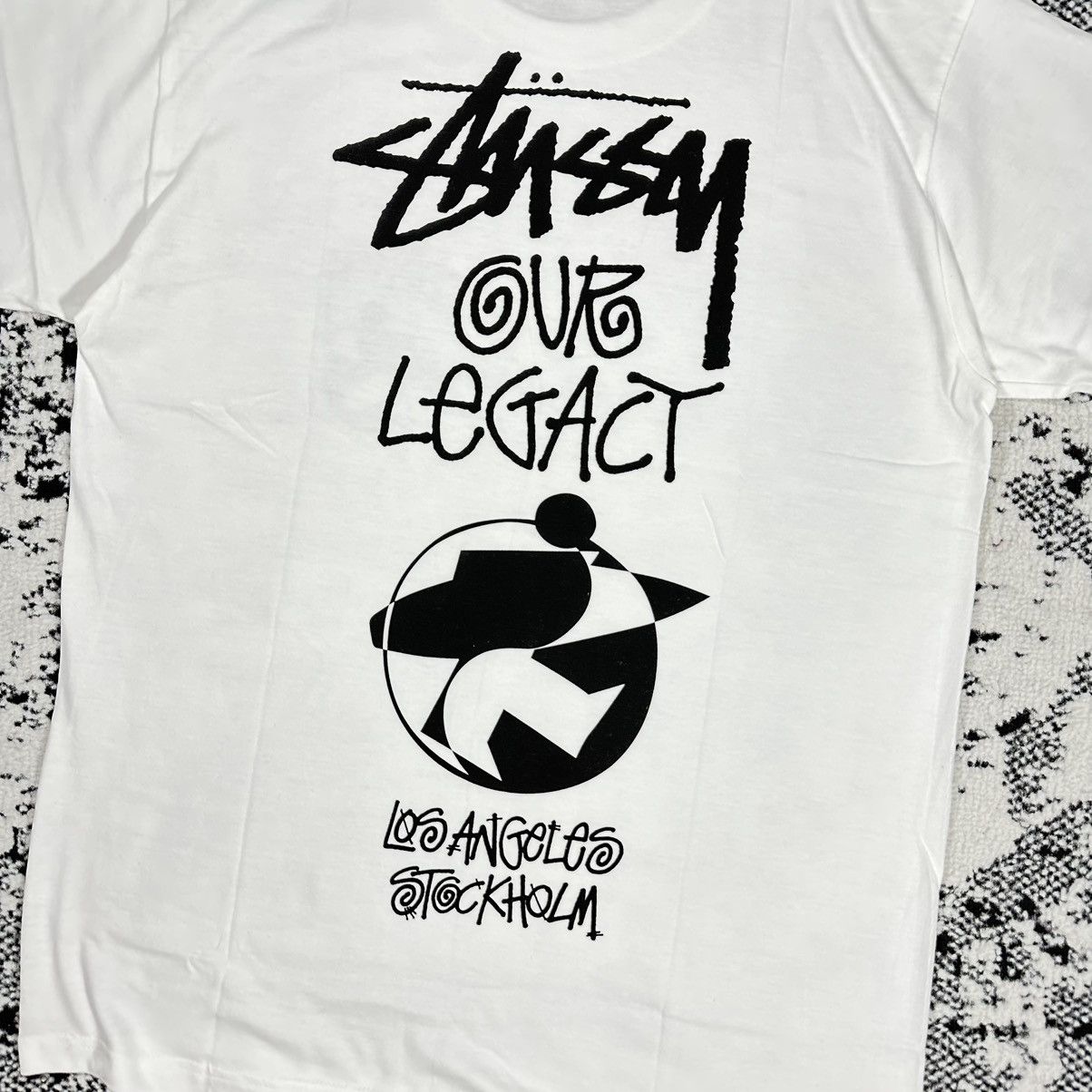 Our Legacy × Stussy SURFMAN 2 OUR LEGACY WHITE TEE - MEDIUM Size US M / EU 48-50 / 2 - 4 Thumbnail