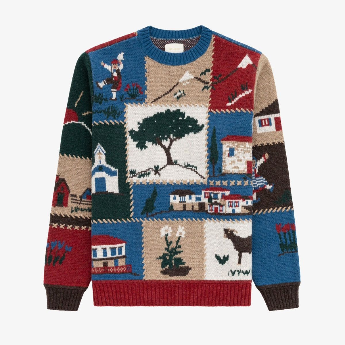 Aime Leon Dore Village Patchwork Sweater Size US S / EU 44-46 / 1 - 2 Thumbnail