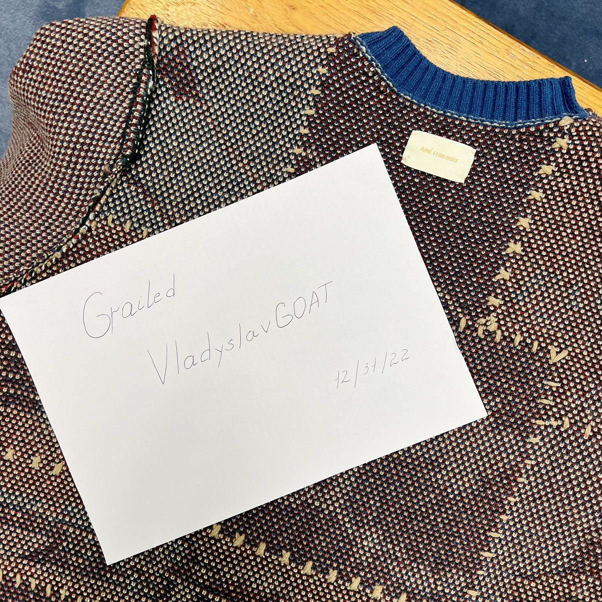 Aime Leon Dore Village Patchwork Sweater Size US S / EU 44-46 / 1 - 9 Thumbnail