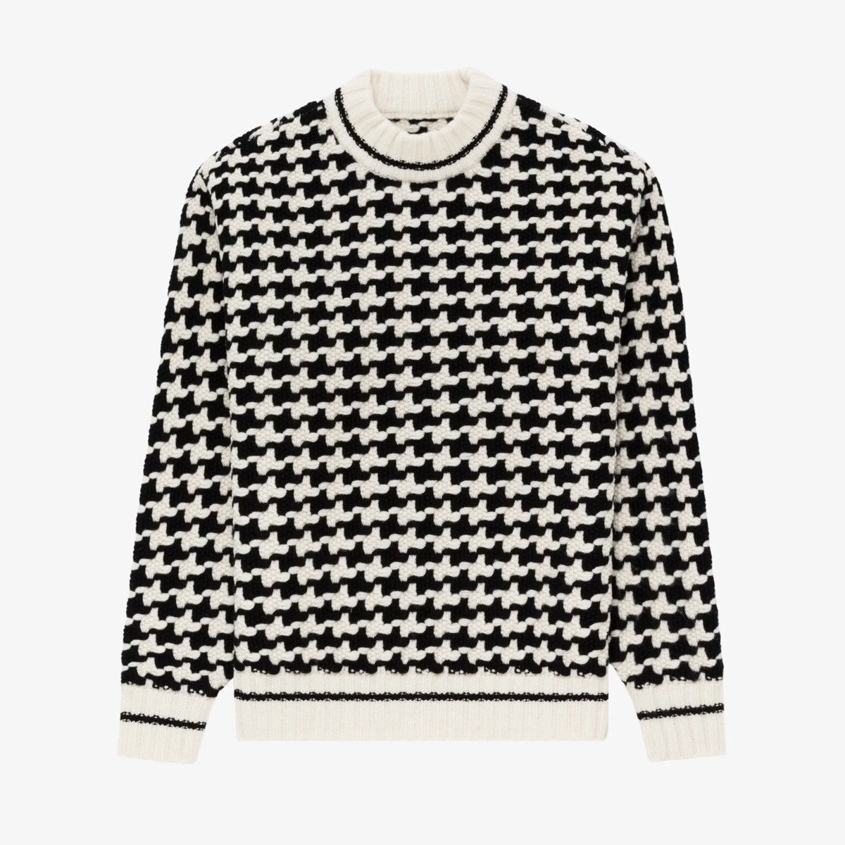 Aime Leon Dore Knit Houndstooth Crewneck Sweater Size US L / EU 52-54 / 3 - 2 Thumbnail