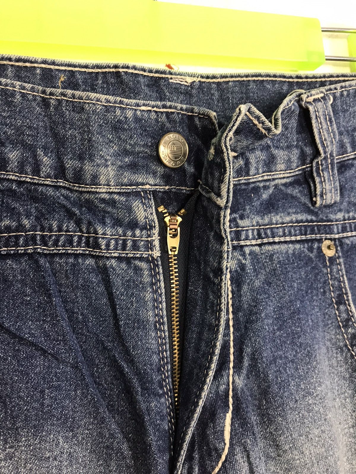 Polo Ralph Lauren × Vintage Polo Sport Regular Straight Cut Pants Denim Simple Jeans Size US 33 - 6 Thumbnail