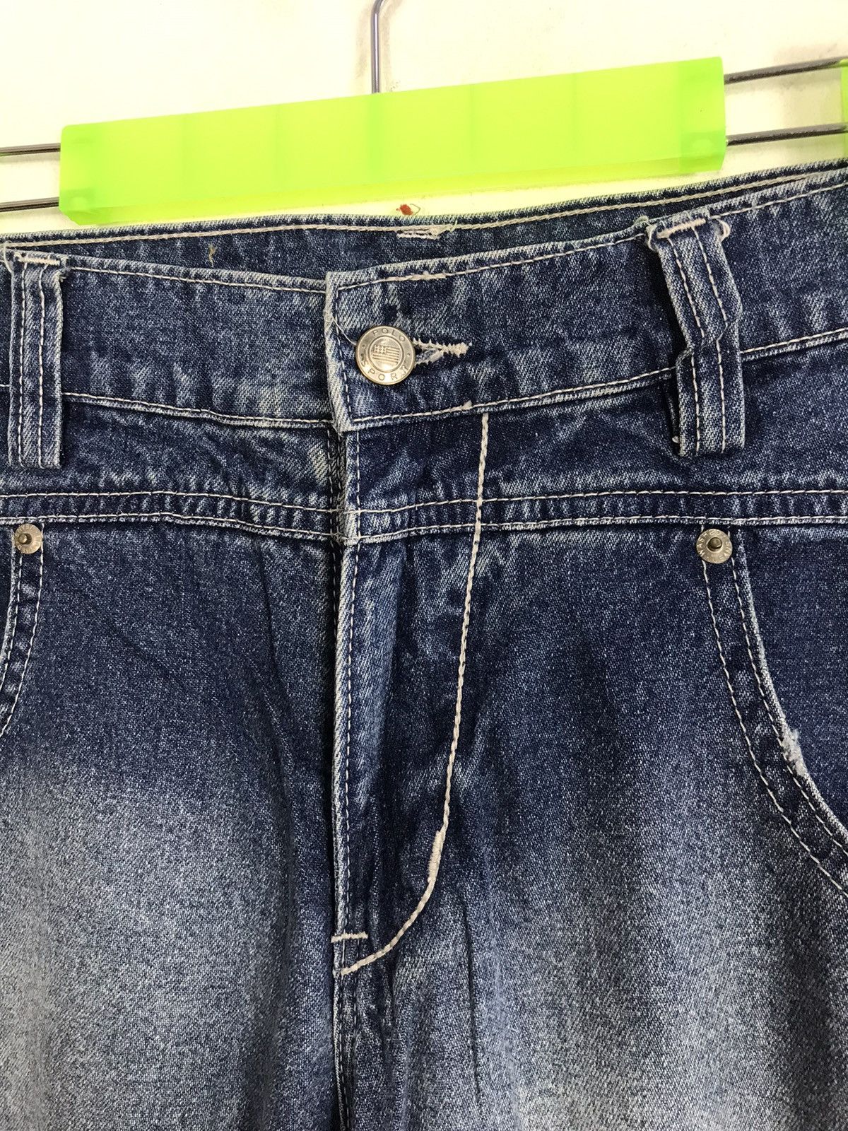 Polo Ralph Lauren × Vintage Polo Sport Regular Straight Cut Pants Denim Simple Jeans Size US 33 - 5 Thumbnail
