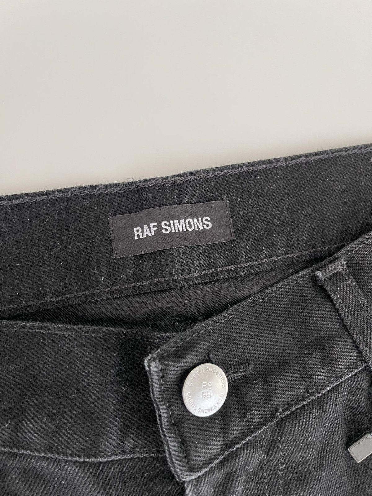 Raf Simons Distressed Double Layer Denim Shorts Size US 31 - 6 Thumbnail