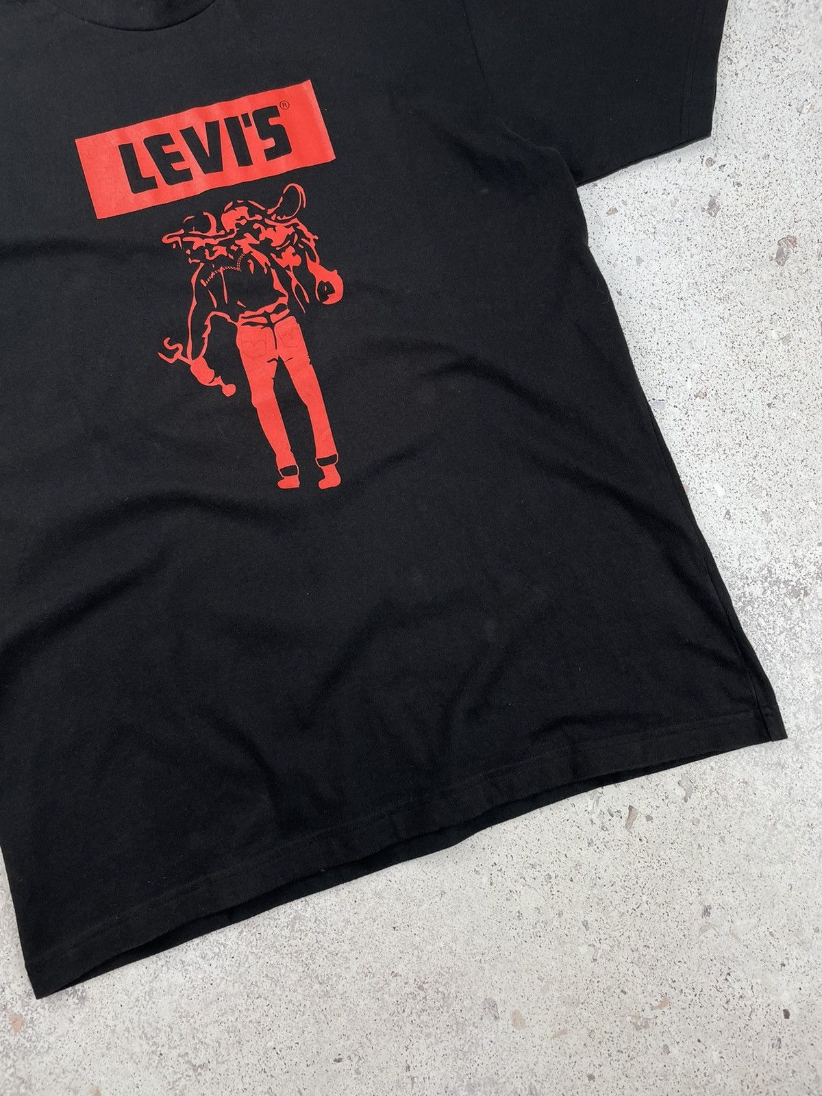 Levi's × Levi's Vintage Clothing × Vintage Vintage Levi’s Cowboy Rodeo Tee T-Shirt Size US XXL / EU 58 / 5 - 3 Thumbnail