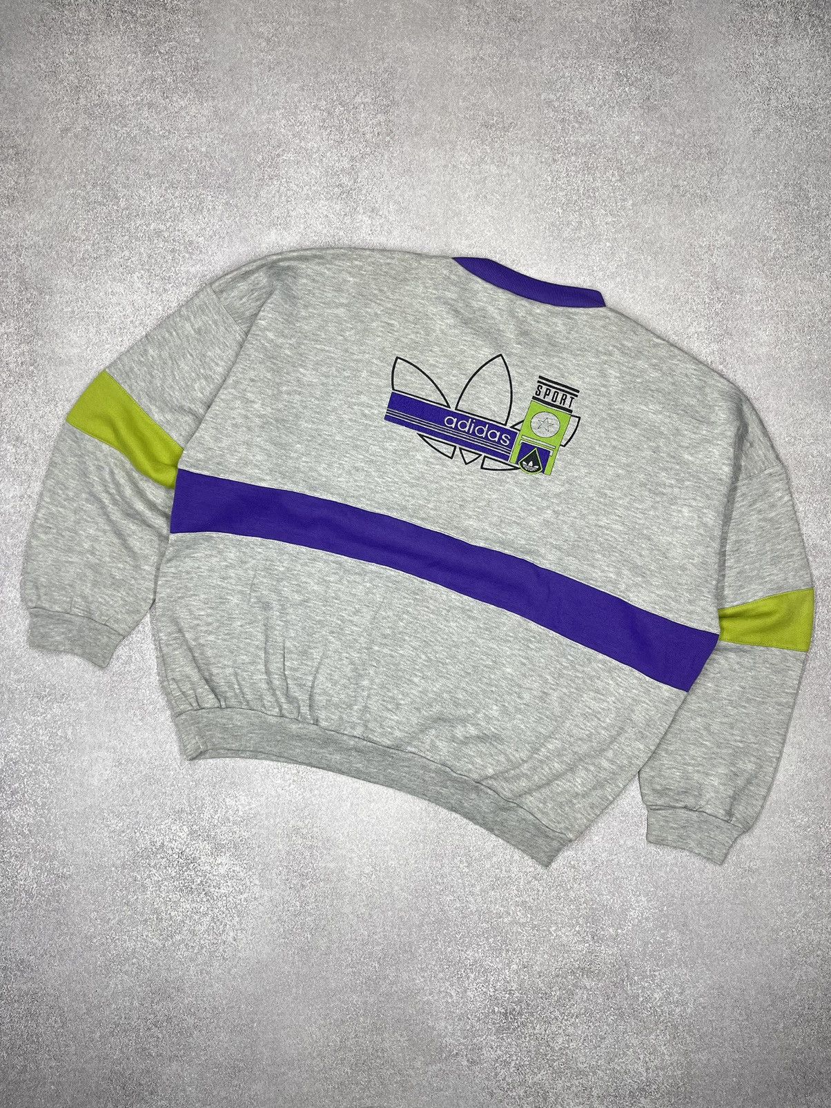 Adidas Vintage 90s Adidas Sport Statement Sweatshirts Size US L / EU 52-54 / 3 - 1 Thumbnail