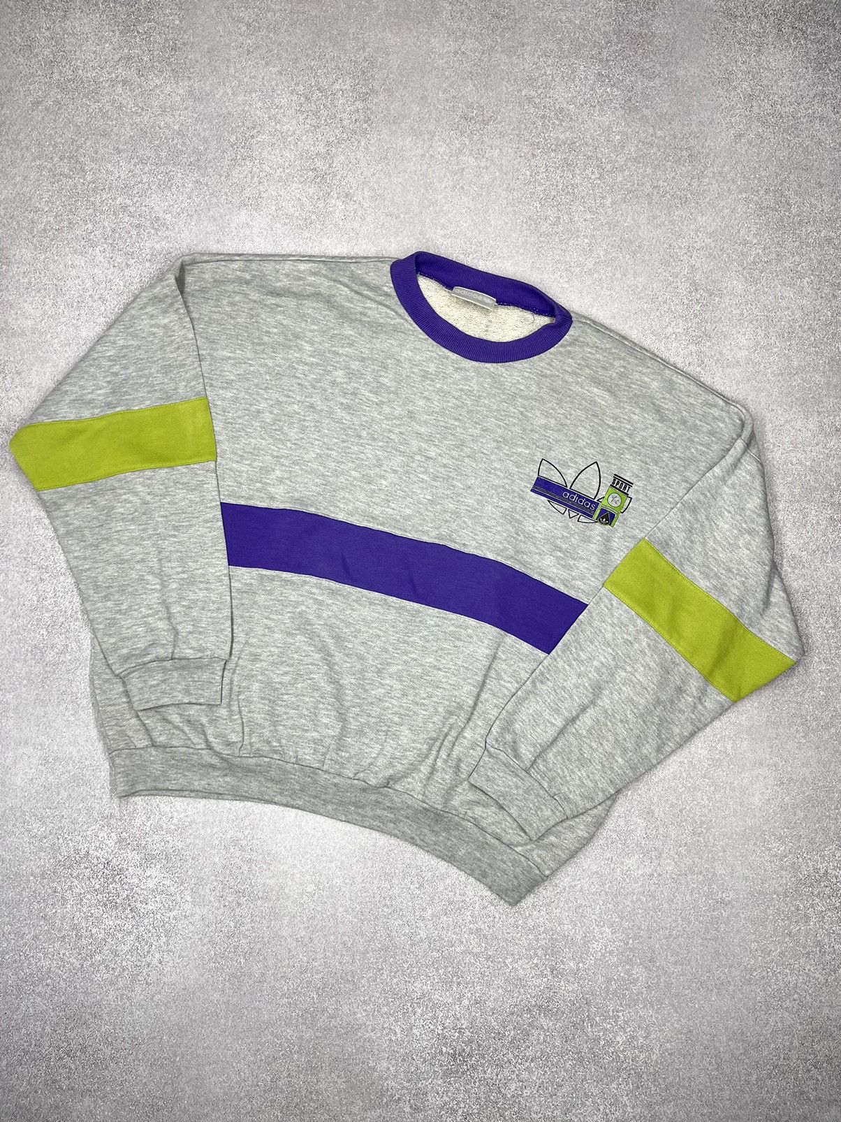 Adidas Vintage 90s Adidas Sport Statement Sweatshirts Size US L / EU 52-54 / 3 - 4 Thumbnail