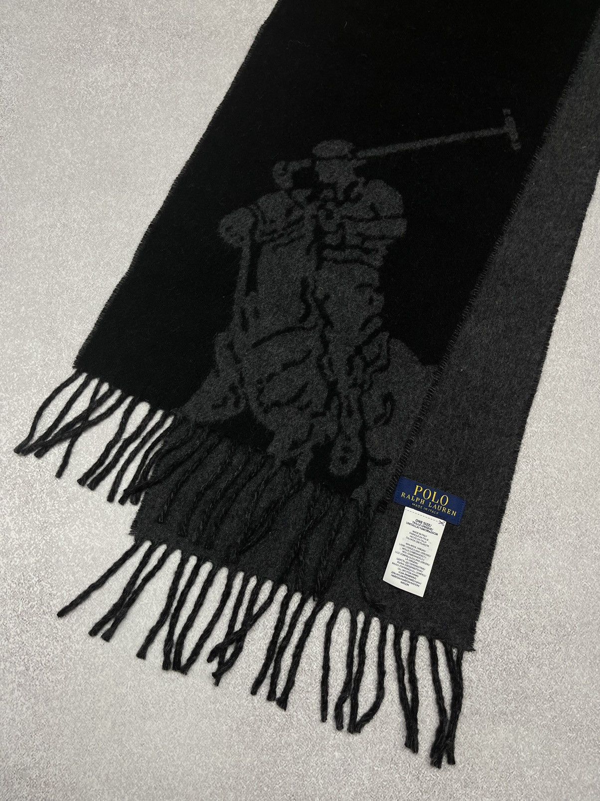 Polo Ralph Lauren Wool Scarf Big Logo