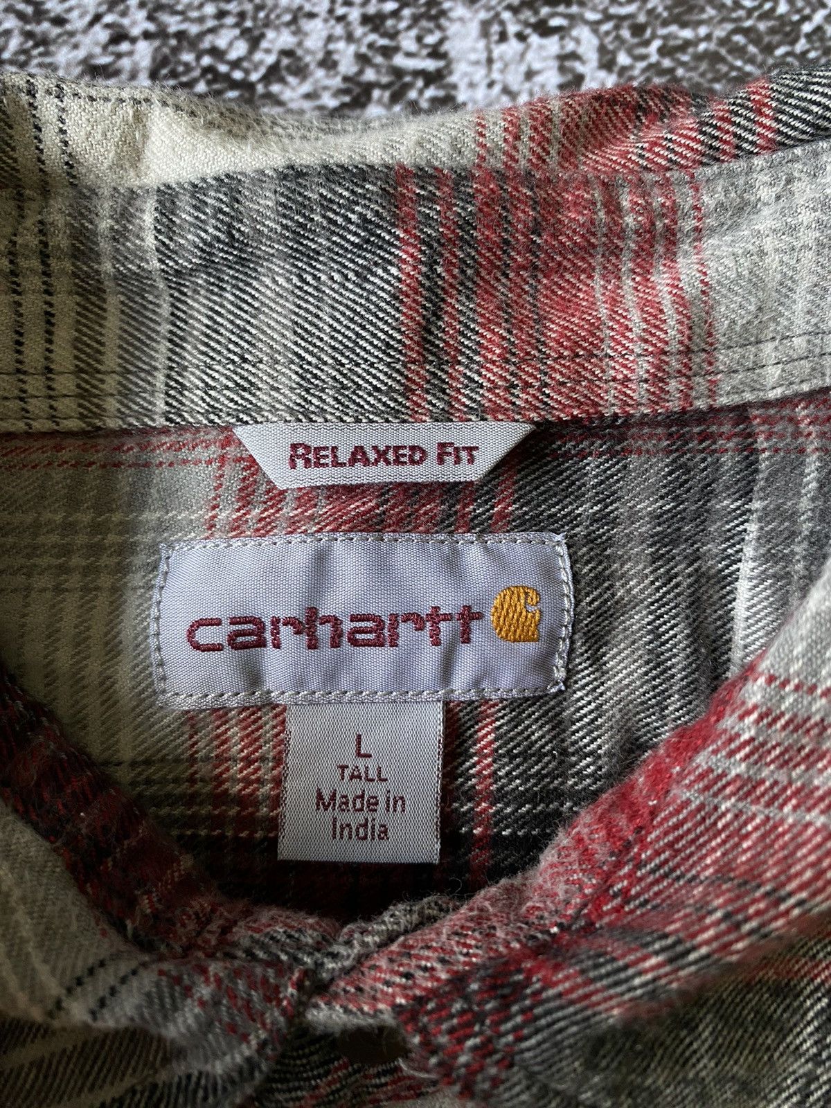 Carhartt Y2K Carhartt Red Plaid Work Shirt black white button down Size US L / EU 52-54 / 3 - 7 Thumbnail