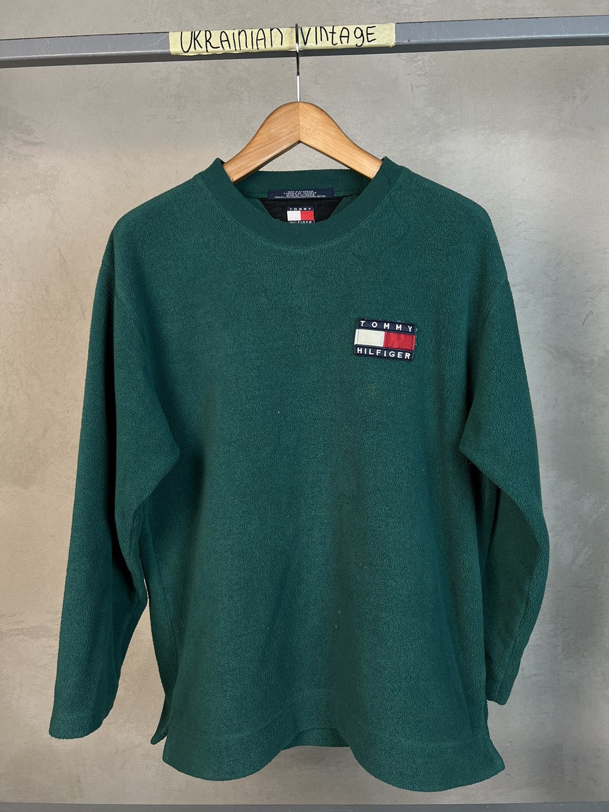 Tommy Hilfiger × Tommy Jeans × Vintage •Free shipping• Vintage Tommy Hilfiger Fleece Sweatshirt Size US XL / EU 56 / 4 - 3 Thumbnail