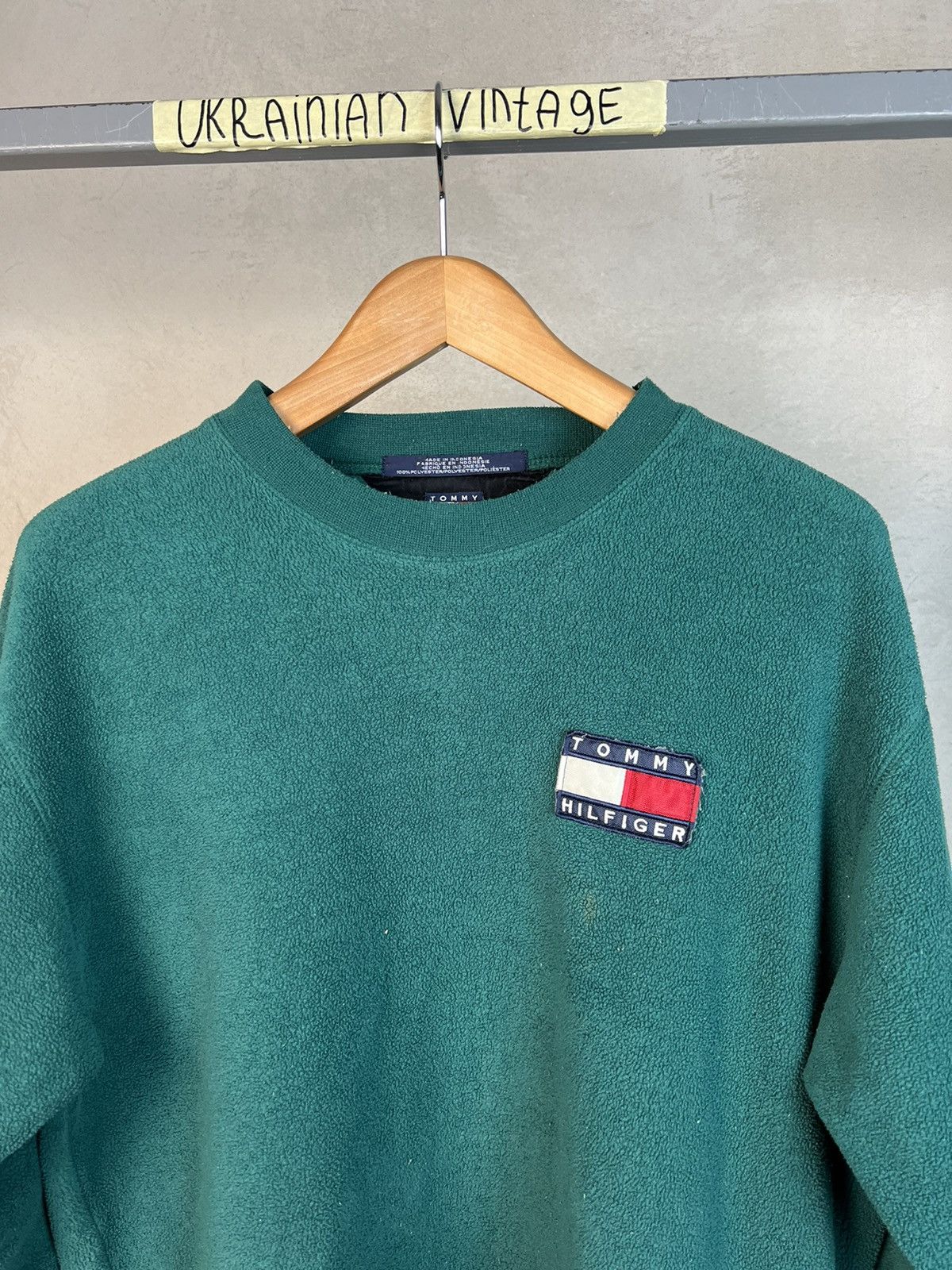 Tommy Hilfiger × Tommy Jeans × Vintage •Free shipping• Vintage Tommy Hilfiger Fleece Sweatshirt Size US XL / EU 56 / 4 - 2 Thumbnail