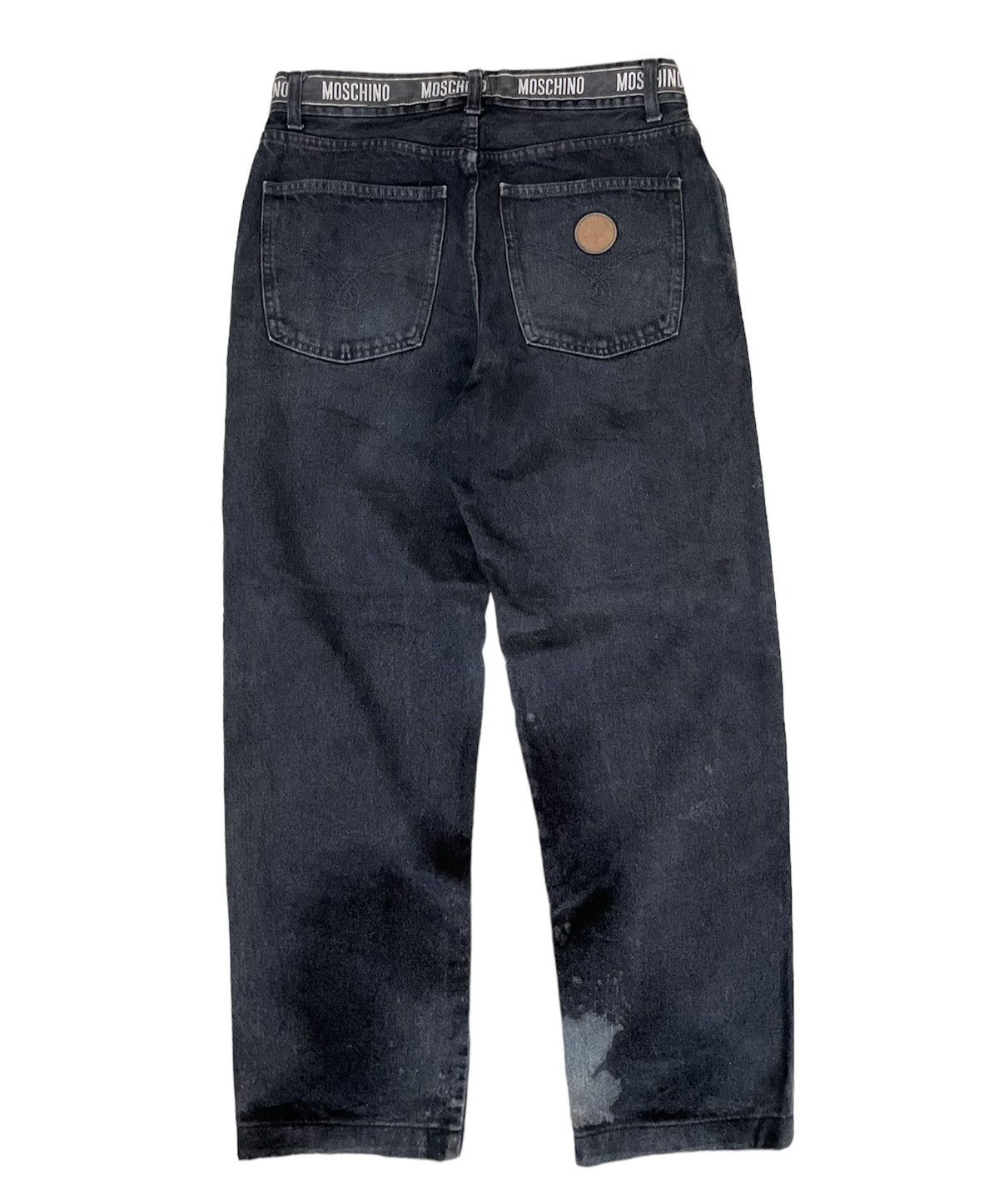 Moschino Moschino Splatter Denim Faded Pants Size US 31 - 2 Thumbnail