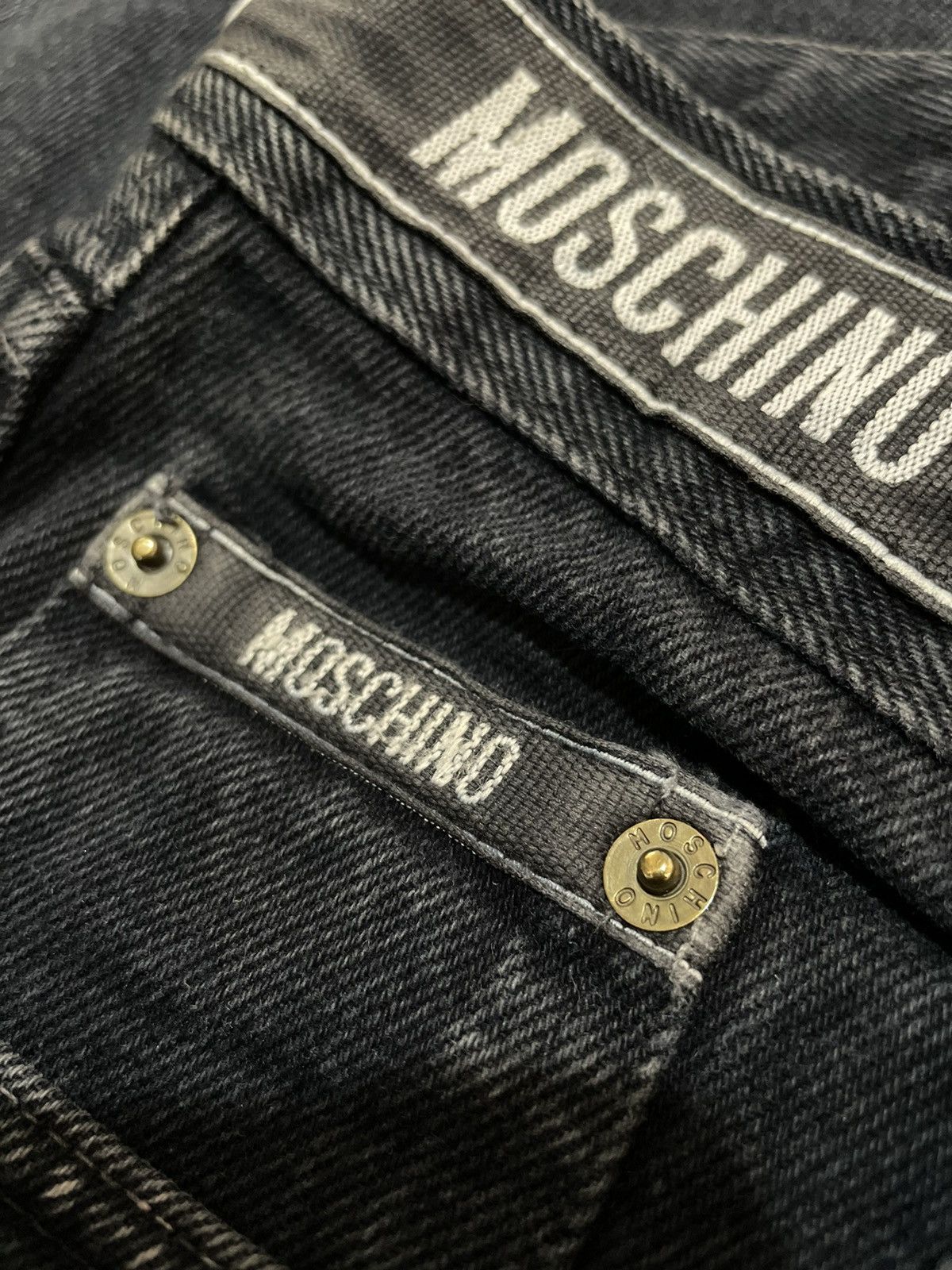 Moschino Moschino Splatter Denim Faded Pants Size US 31 - 5 Thumbnail