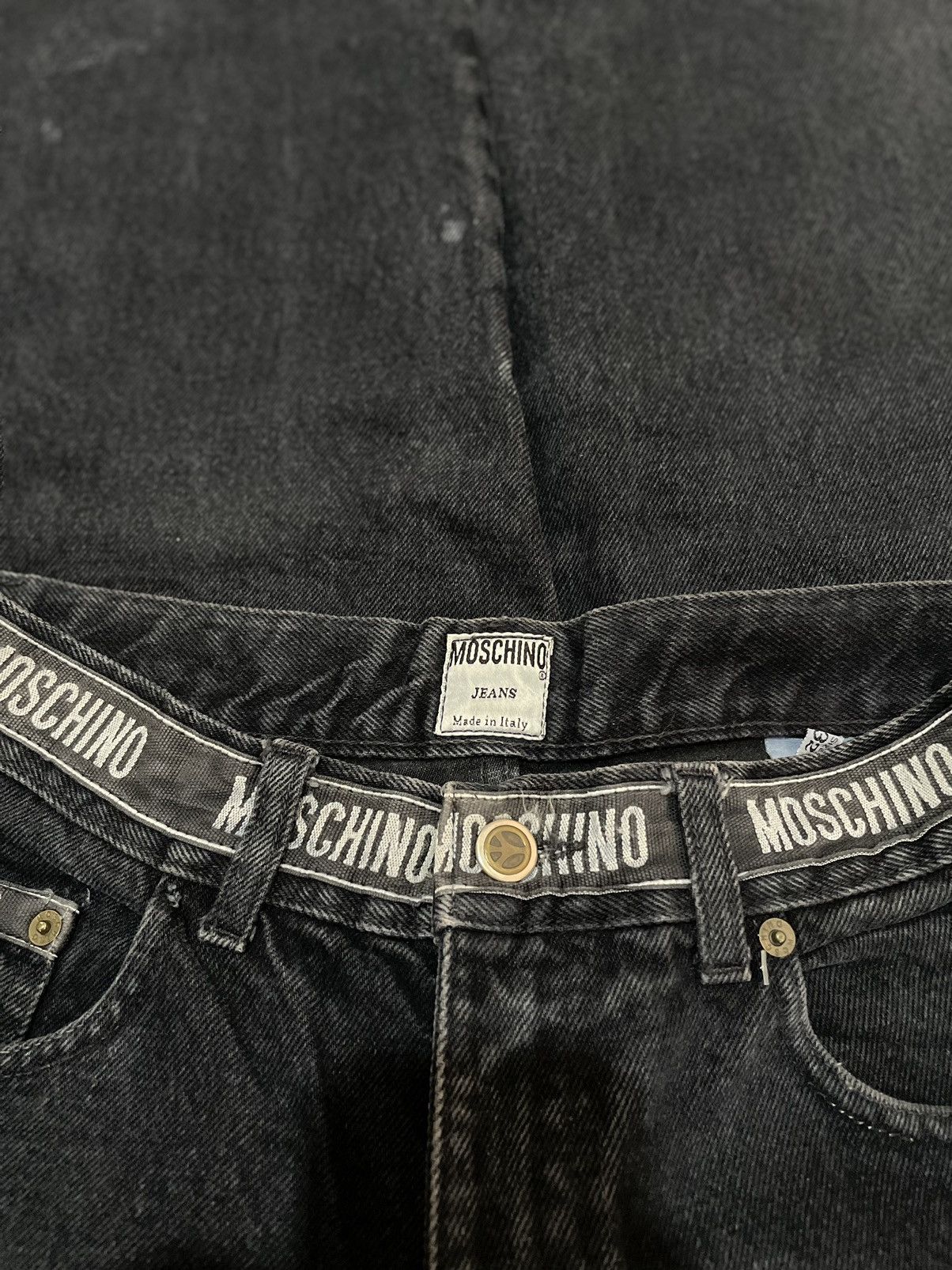 Moschino Moschino Splatter Denim Faded Pants Size US 31 - 3 Thumbnail