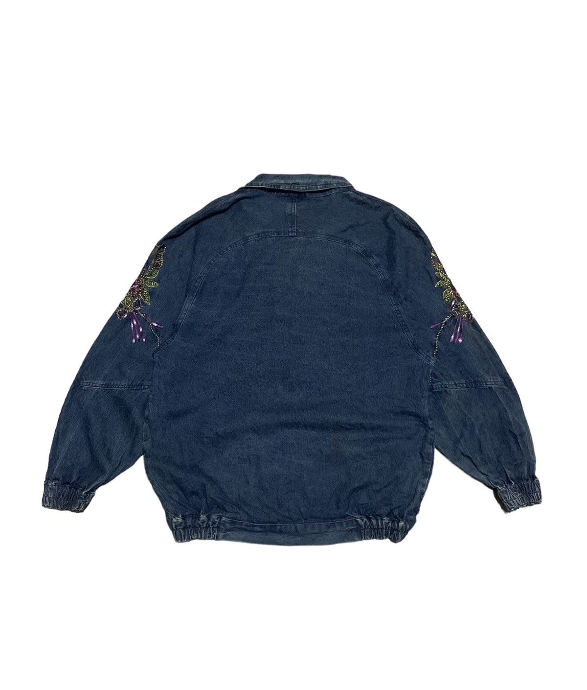 Japanese Brand Vintage 90S Japanese Brand Denim Cardigan Jacket Size US M / EU 48-50 / 2 - 2 Thumbnail