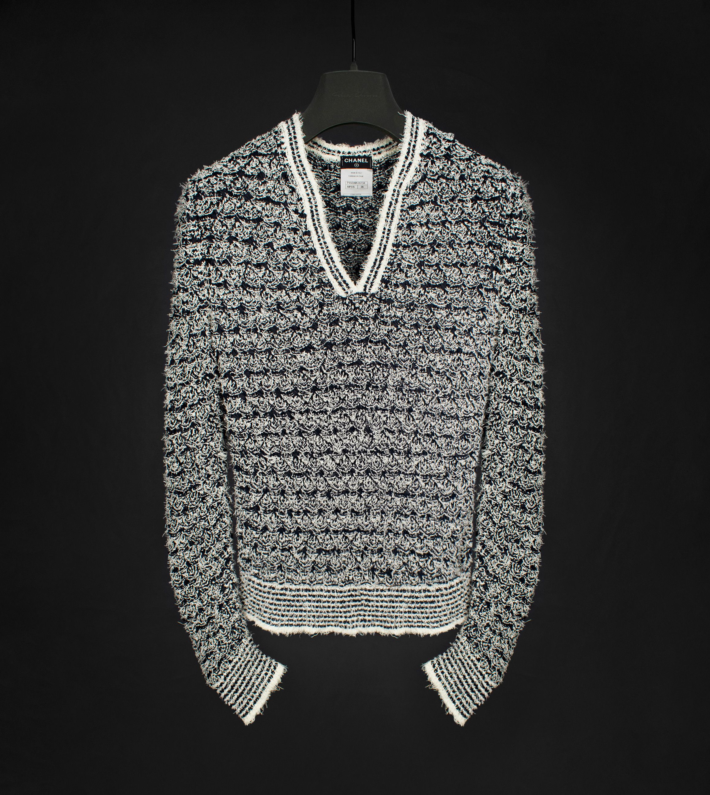 Chanel KNIT SWEATER WITH CC LOGO | Grailed
