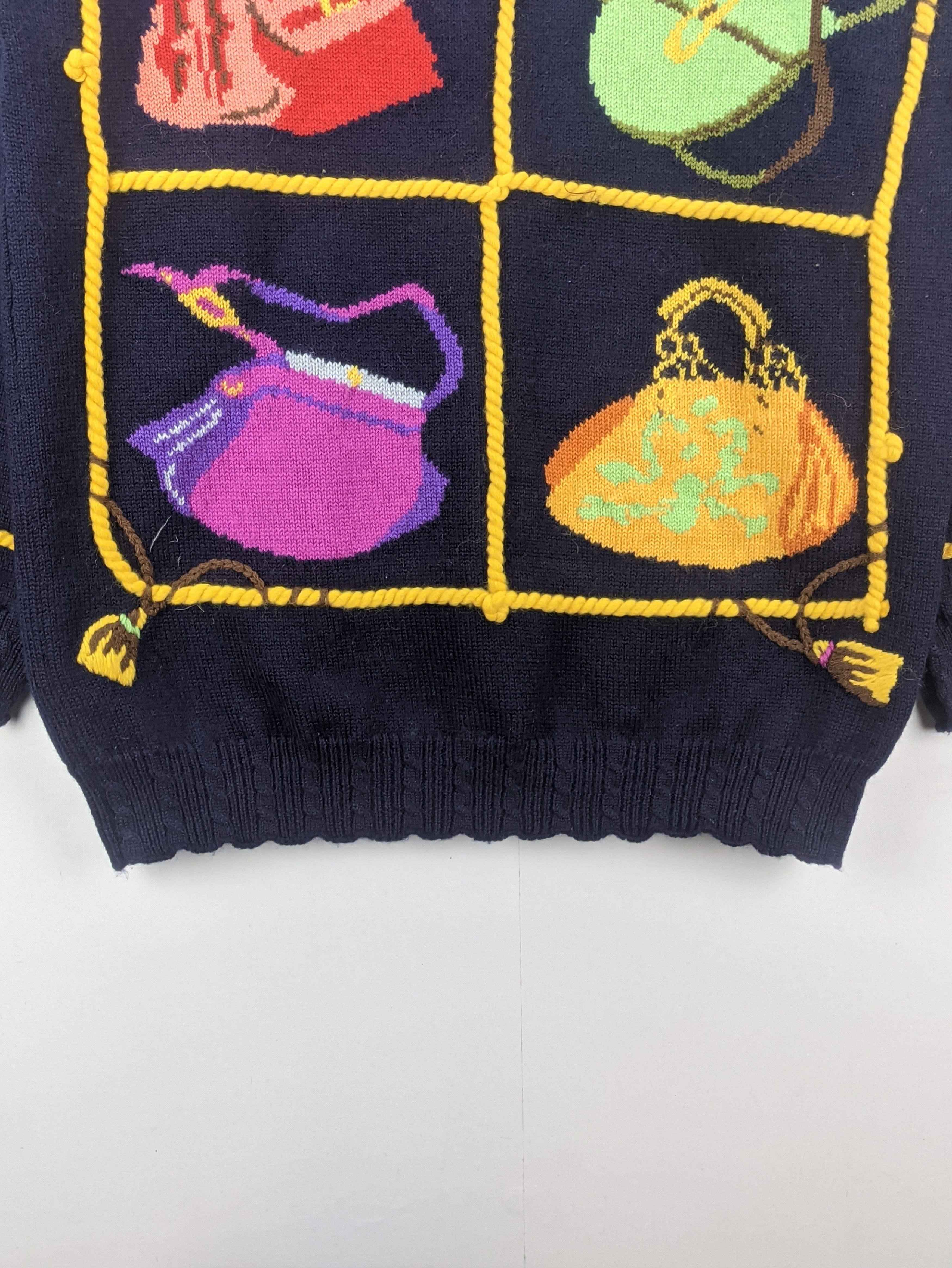 Japanese Brand Steals🔥Vintage Knit Sweater Embroidery by N International Size M / US 6-8 / IT 42-44 - 7 Thumbnail