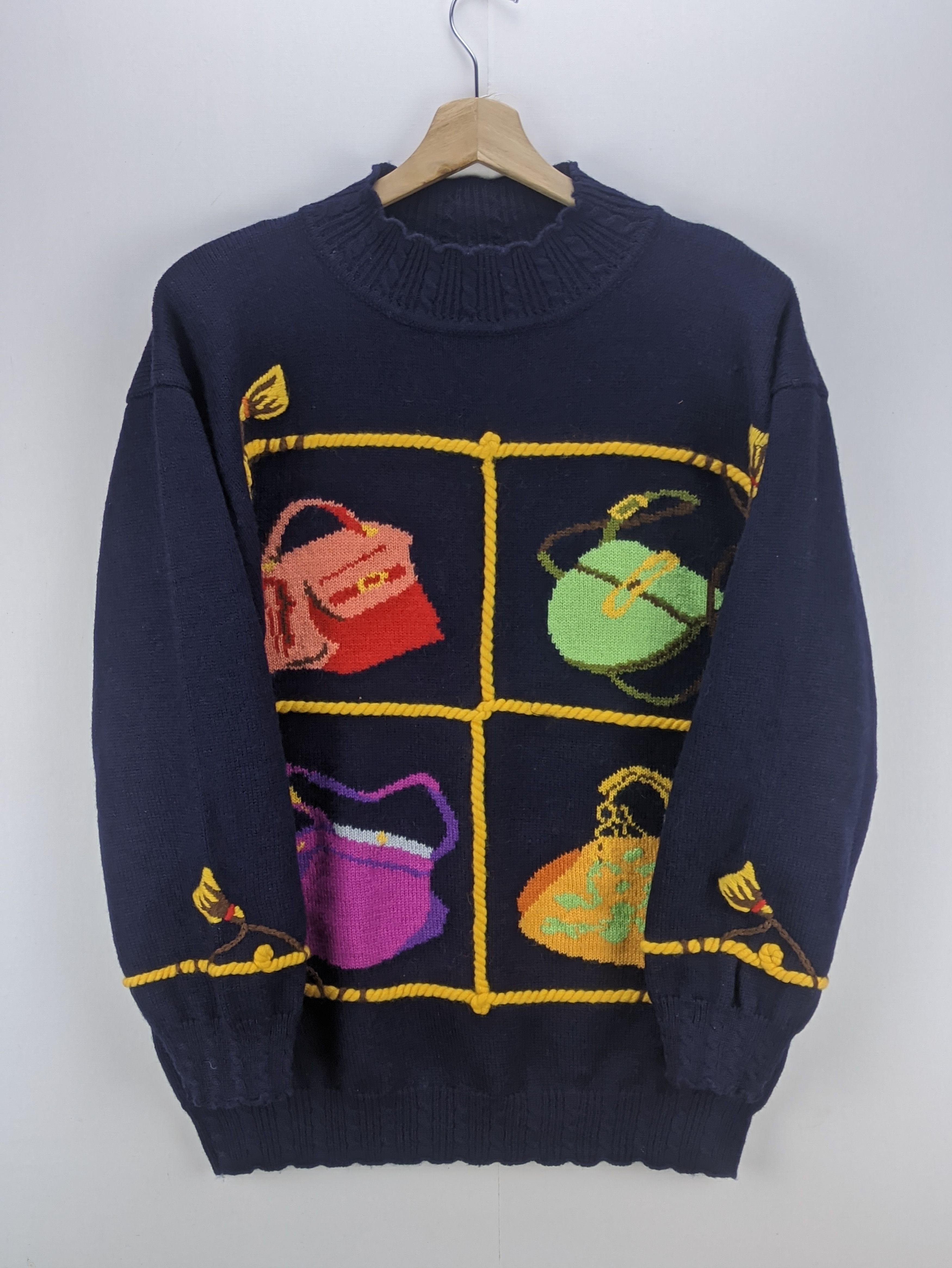 Japanese Brand Steals🔥Vintage Knit Sweater Embroidery by N International Size M / US 6-8 / IT 42-44 - 9 Thumbnail