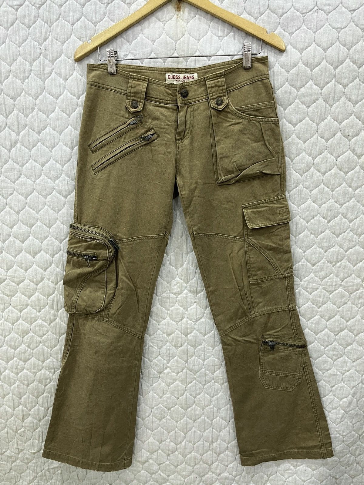 Guess × Hypebeast (Ttt). GUESS JEANS HYPEBEAST TACTICAL FLARE PANTS Size 30" / US 8 / IT 44 - 1 Thumbnail