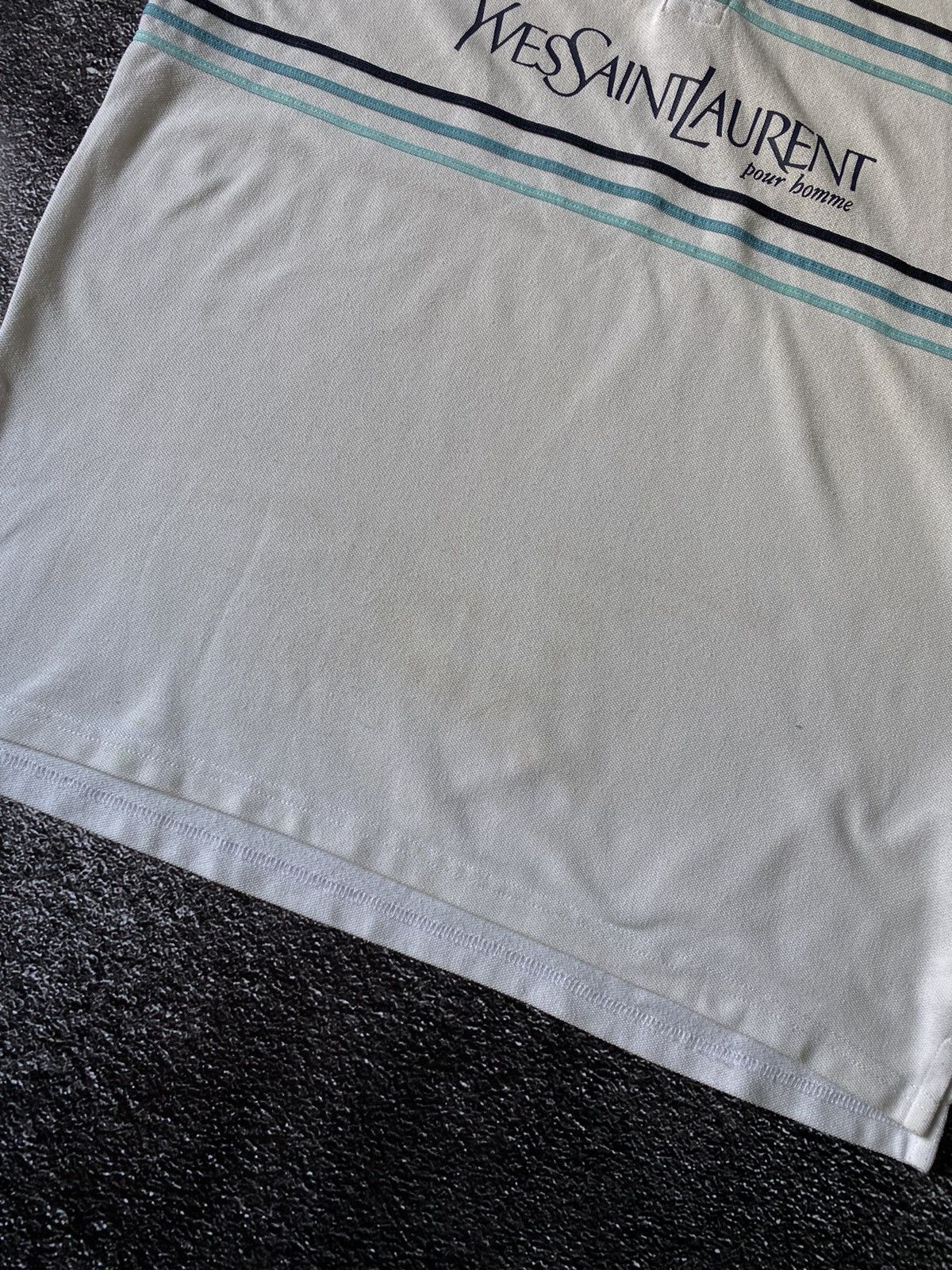 Yves Saint Laurent Yves Saint Laurent Polo T-shirt big logo Size US L / EU 52-54 / 3 - 8 Thumbnail