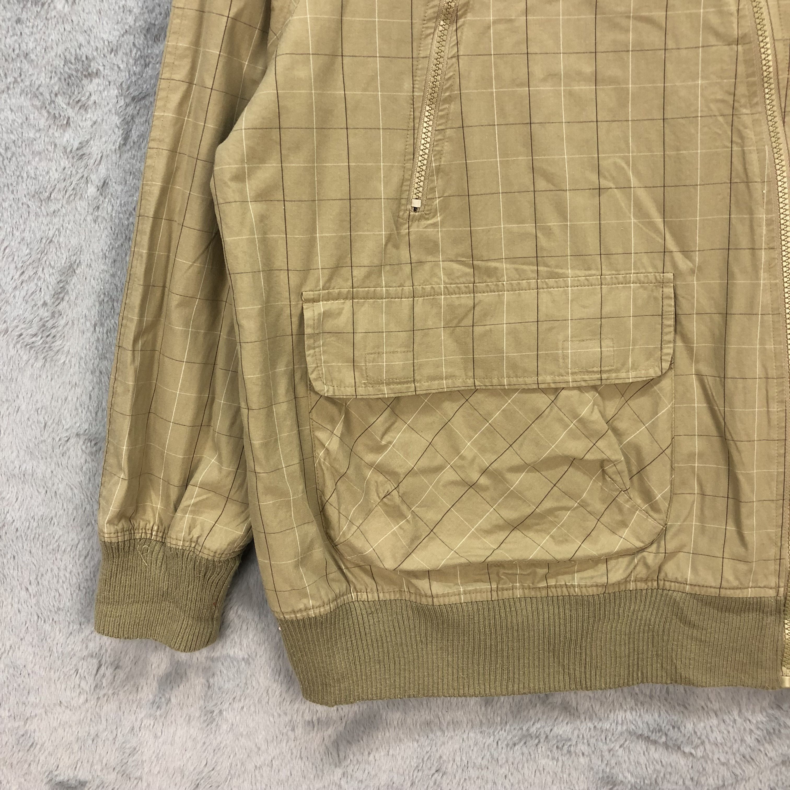 Japanese Brand Asymmetric Monkey Pockey Check / Plaid Jacket #5959-215 Size US M / EU 48-50 / 2 - 4 Thumbnail