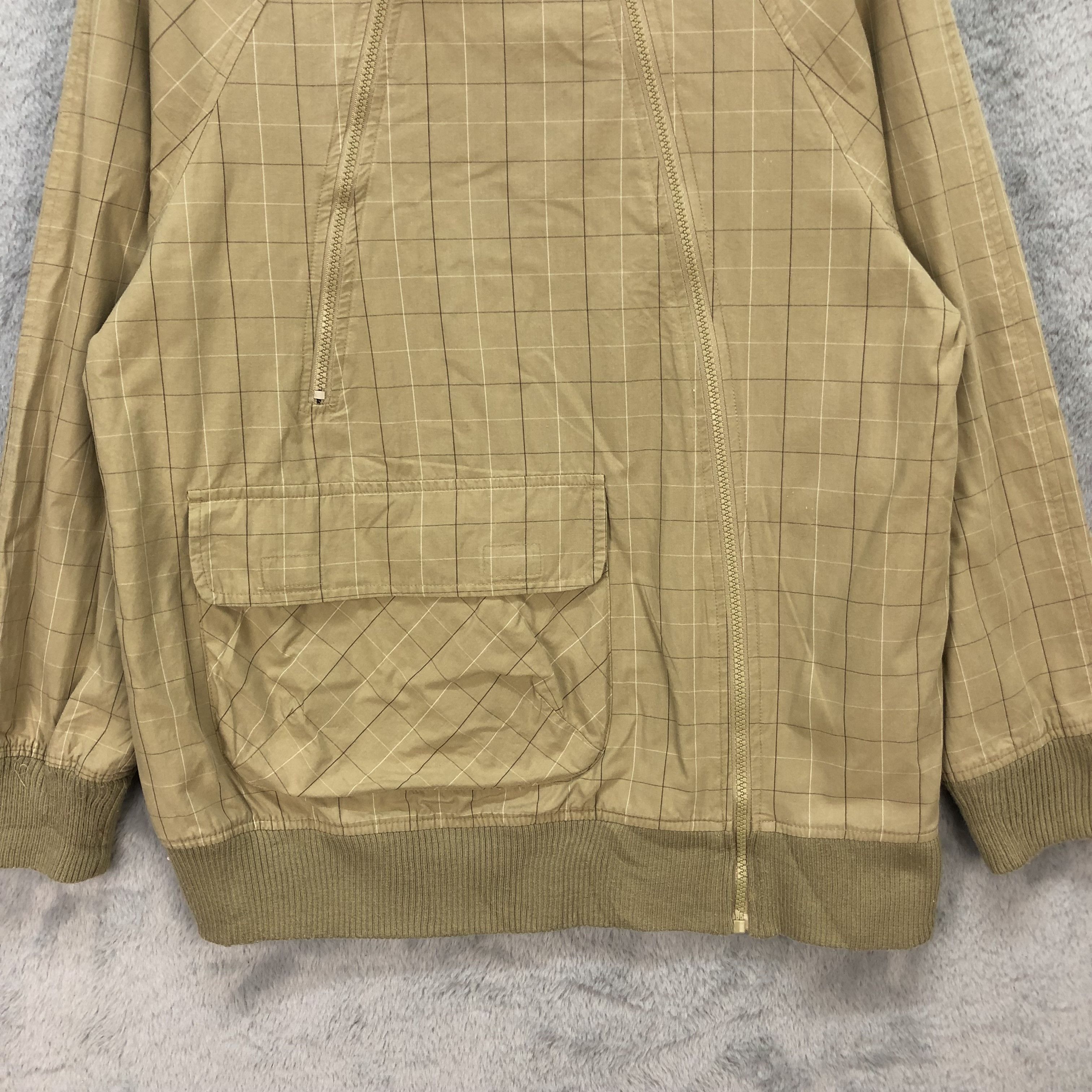 Japanese Brand Asymmetric Monkey Pockey Check / Plaid Jacket #5959-215 Size US M / EU 48-50 / 2 - 3 Thumbnail