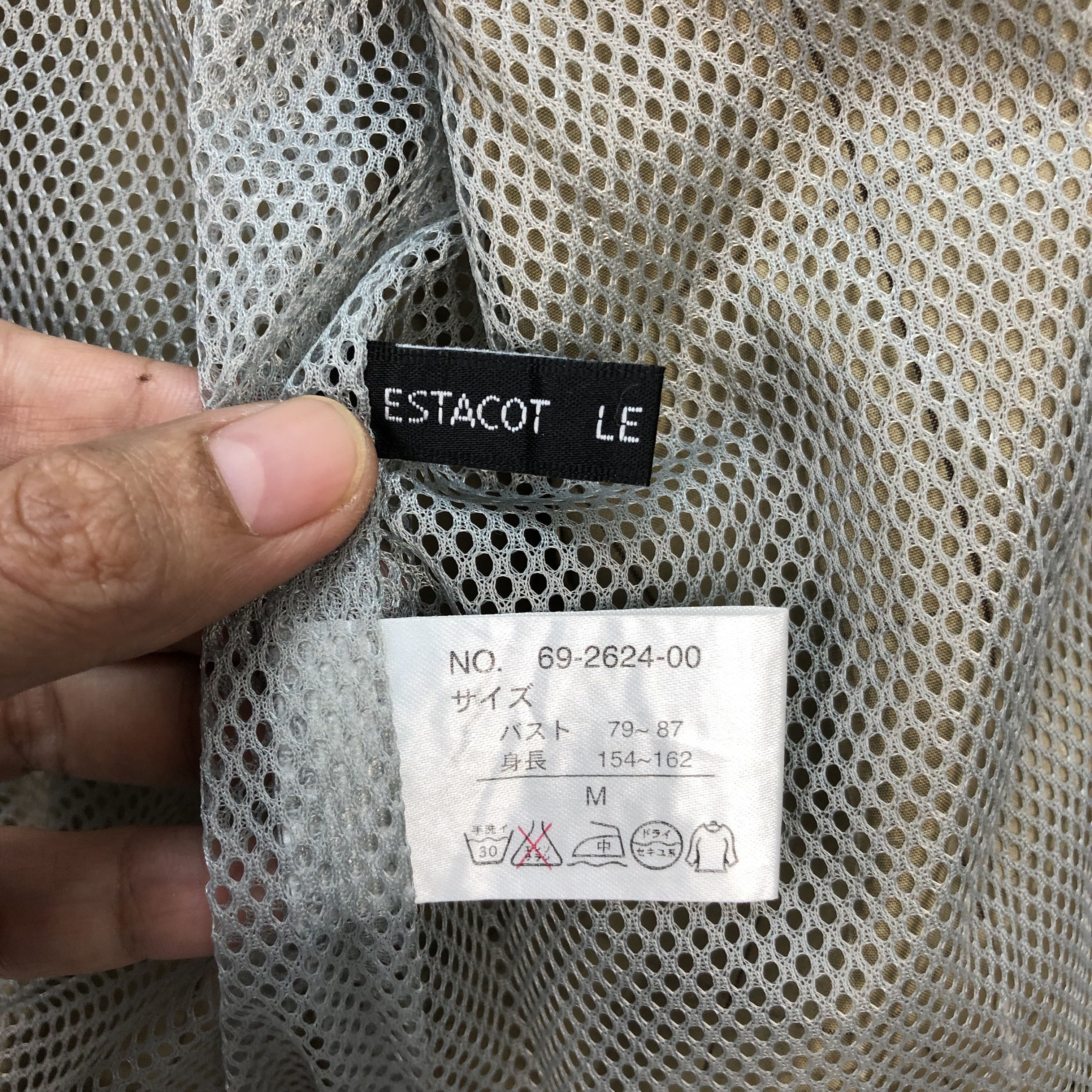 Japanese Brand Asymmetric Monkey Pockey Check / Plaid Jacket #5959-215 Size US M / EU 48-50 / 2 - 9 Thumbnail