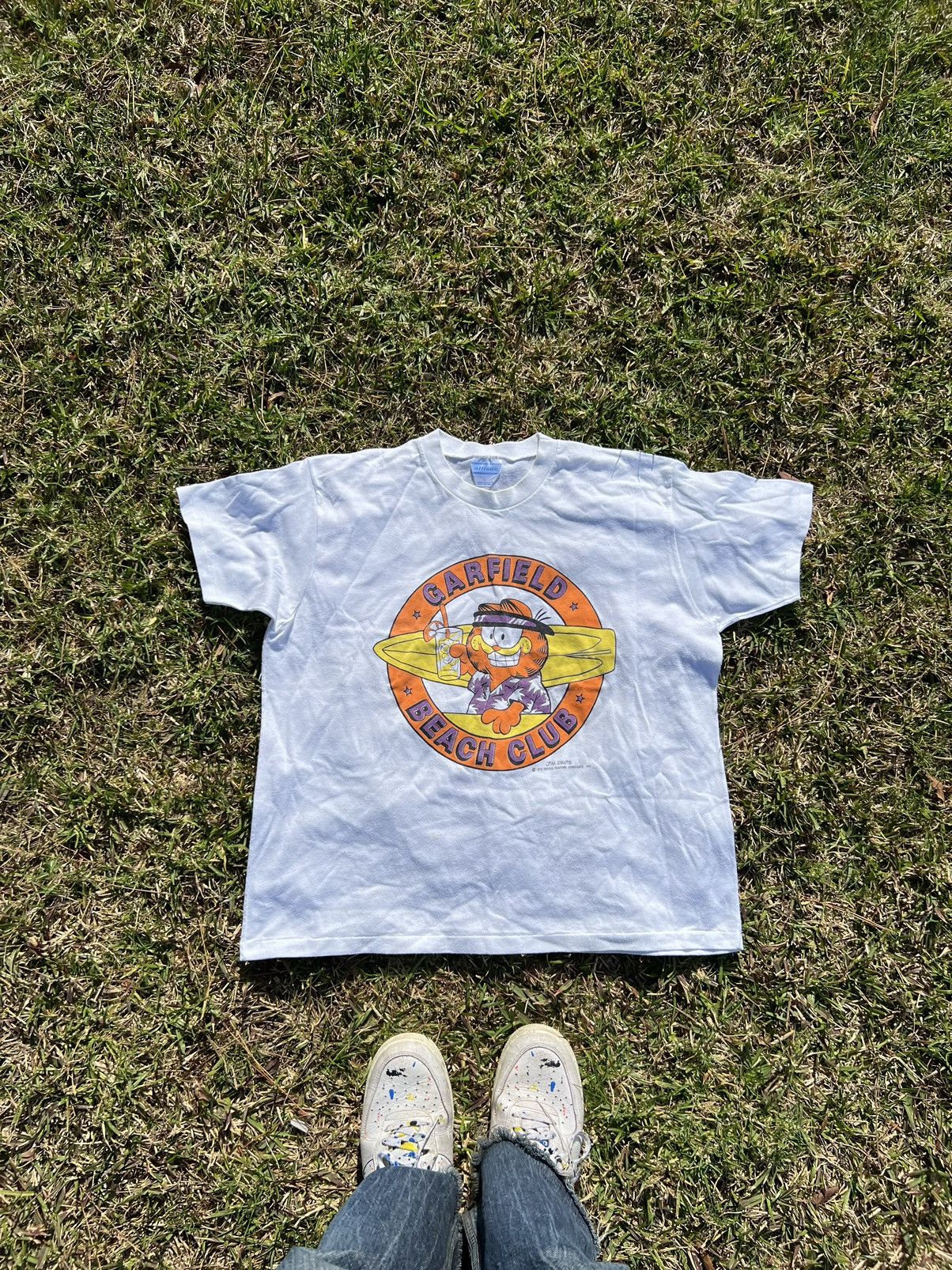 Japanese Brand Vintage Garfield T-shirt 80s American Wear Y2K Casual Style Size US M / EU 48-50 / 2 - 1 Thumbnail