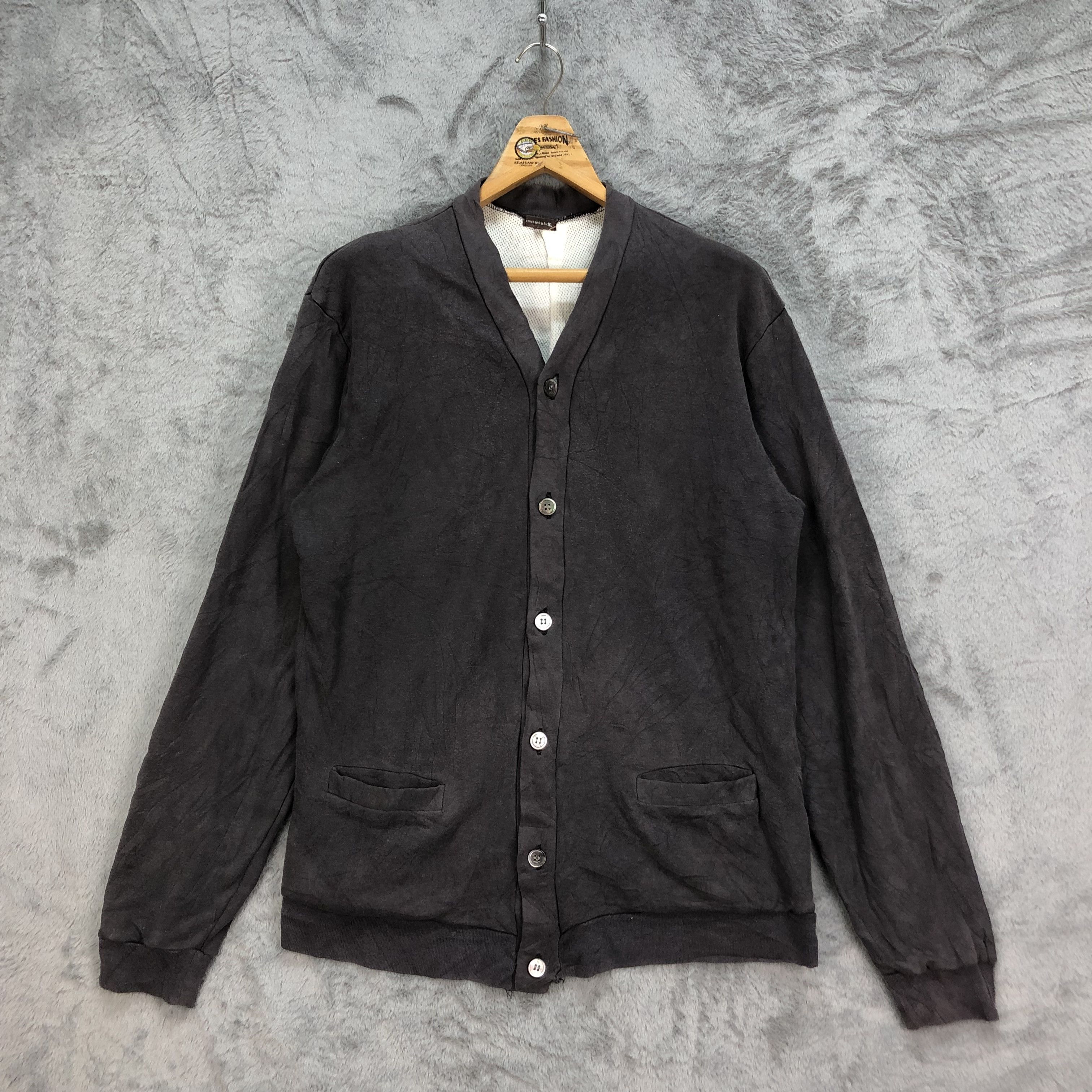 Essentials essential+S. Made in Japan Cardigan / Sweater #5006-25 Size US L / EU 52-54 / 3 - 1 Thumbnail