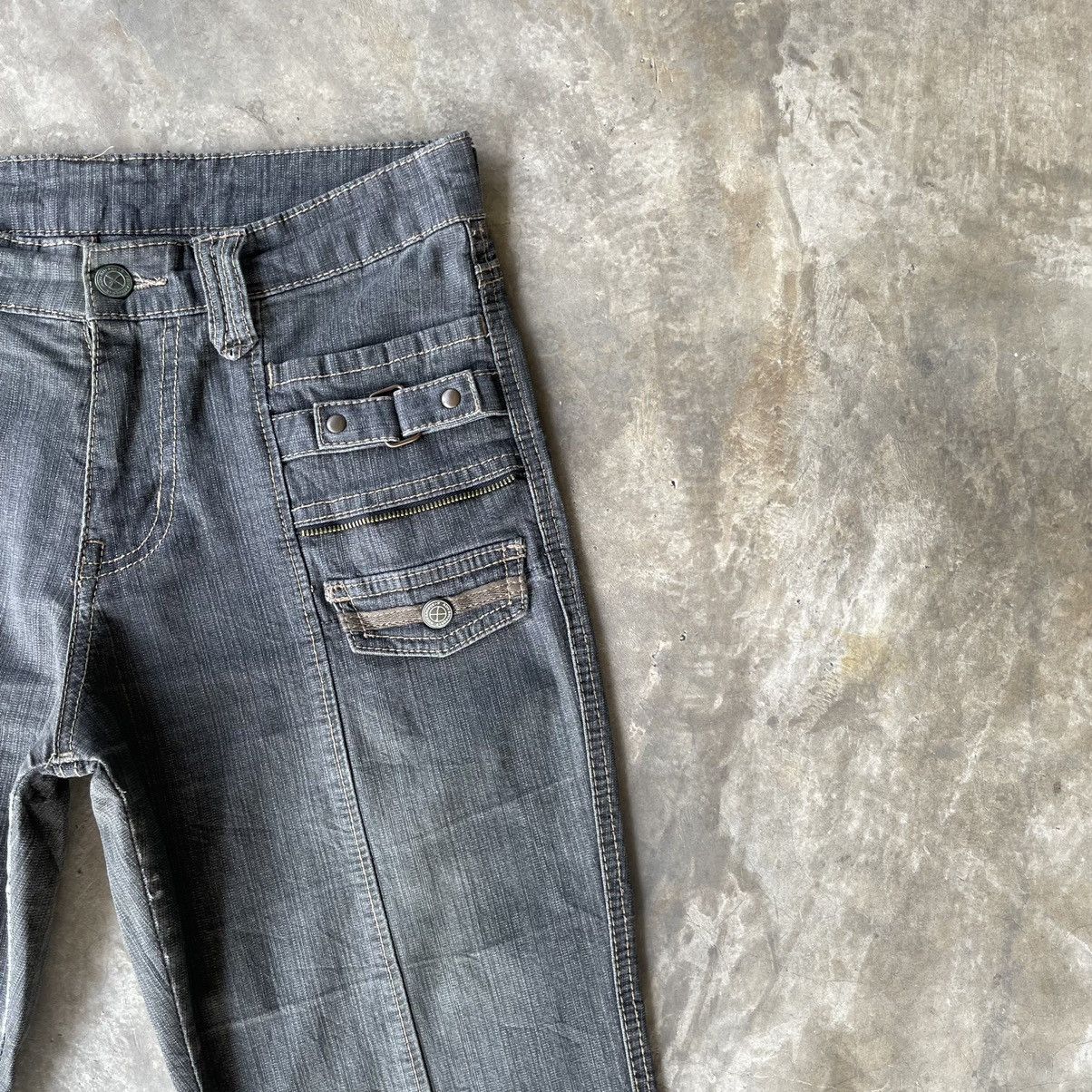 Japanese Brand Vintage Advantage JAPAN Faded Flared Casual Pants W30x29 Size US 30 / EU 46 - 5 Thumbnail