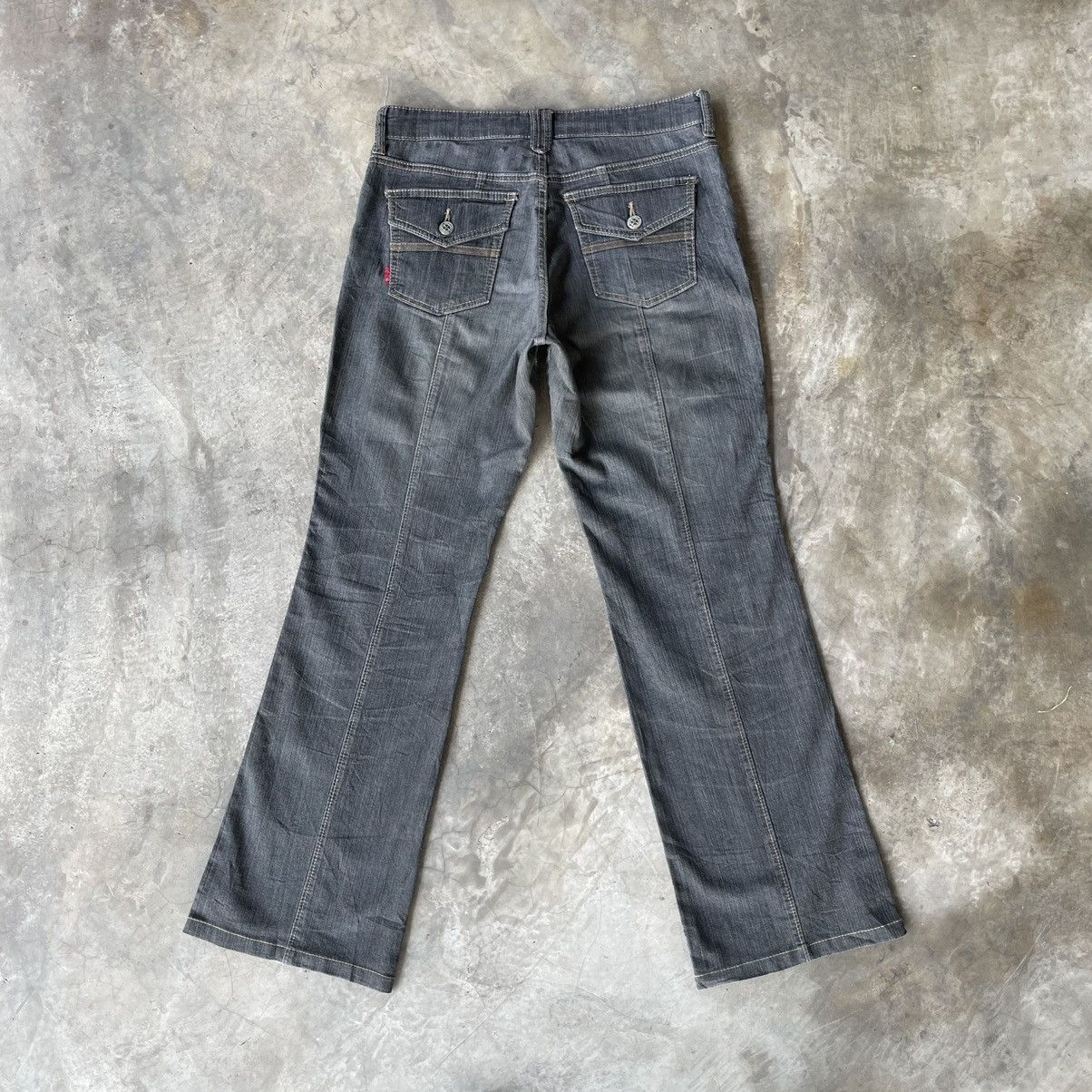 Japanese Brand Vintage Advantage JAPAN Faded Flared Casual Pants W30x29 Size US 30 / EU 46 - 12 Thumbnail
