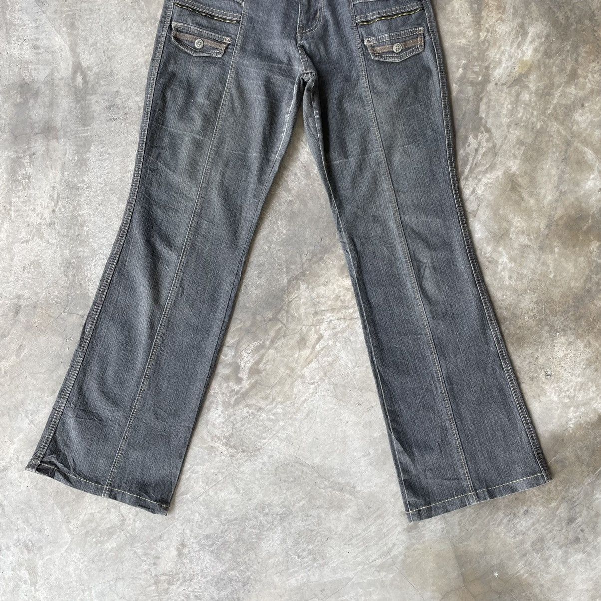 Japanese Brand Vintage Advantage JAPAN Faded Flared Casual Pants W30x29 Size US 30 / EU 46 - 7 Thumbnail