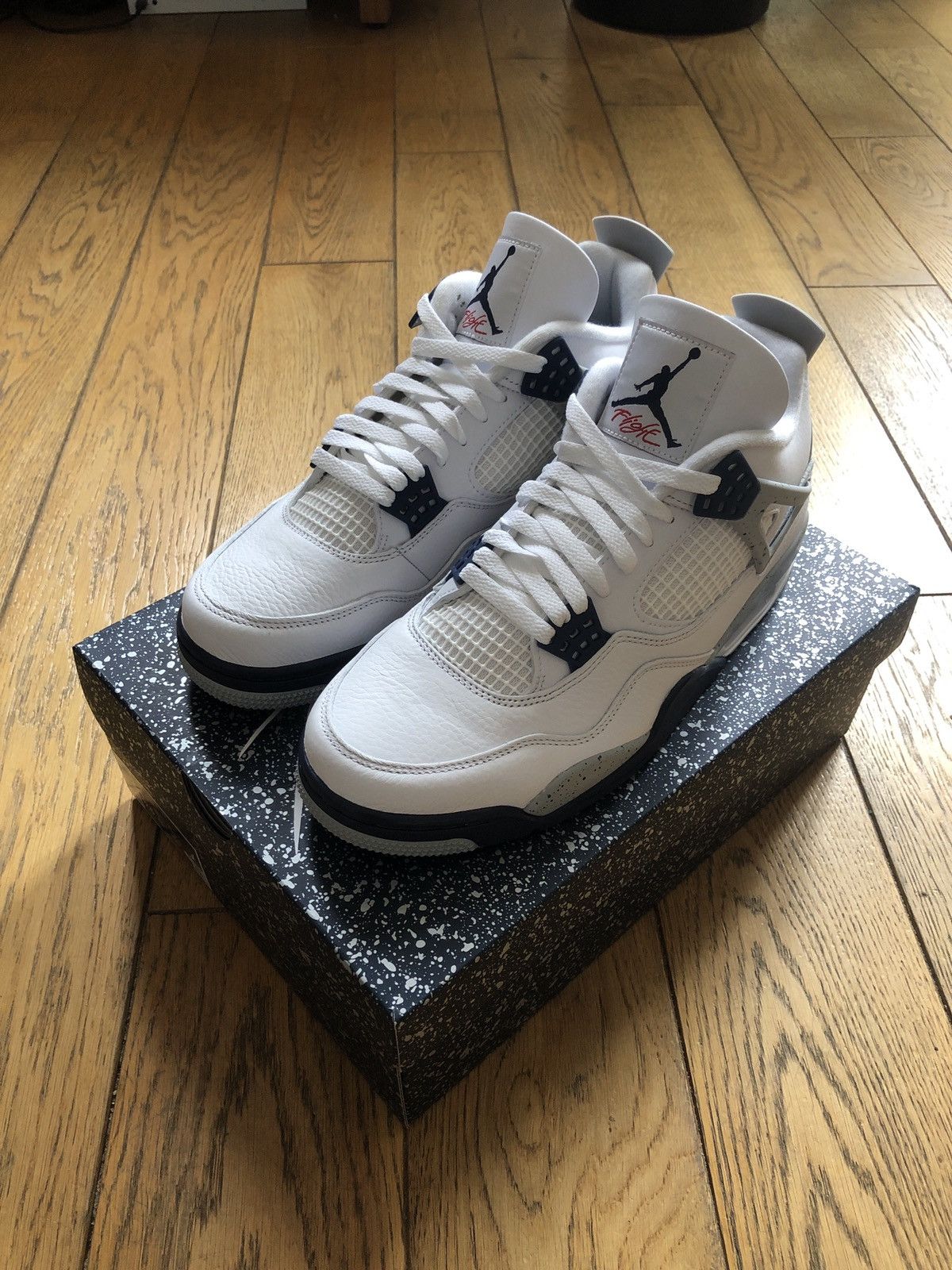 Jordan Brand Air Jordan 4 midnight navy Size US 11 / EU 44 - 10 Thumbnail
