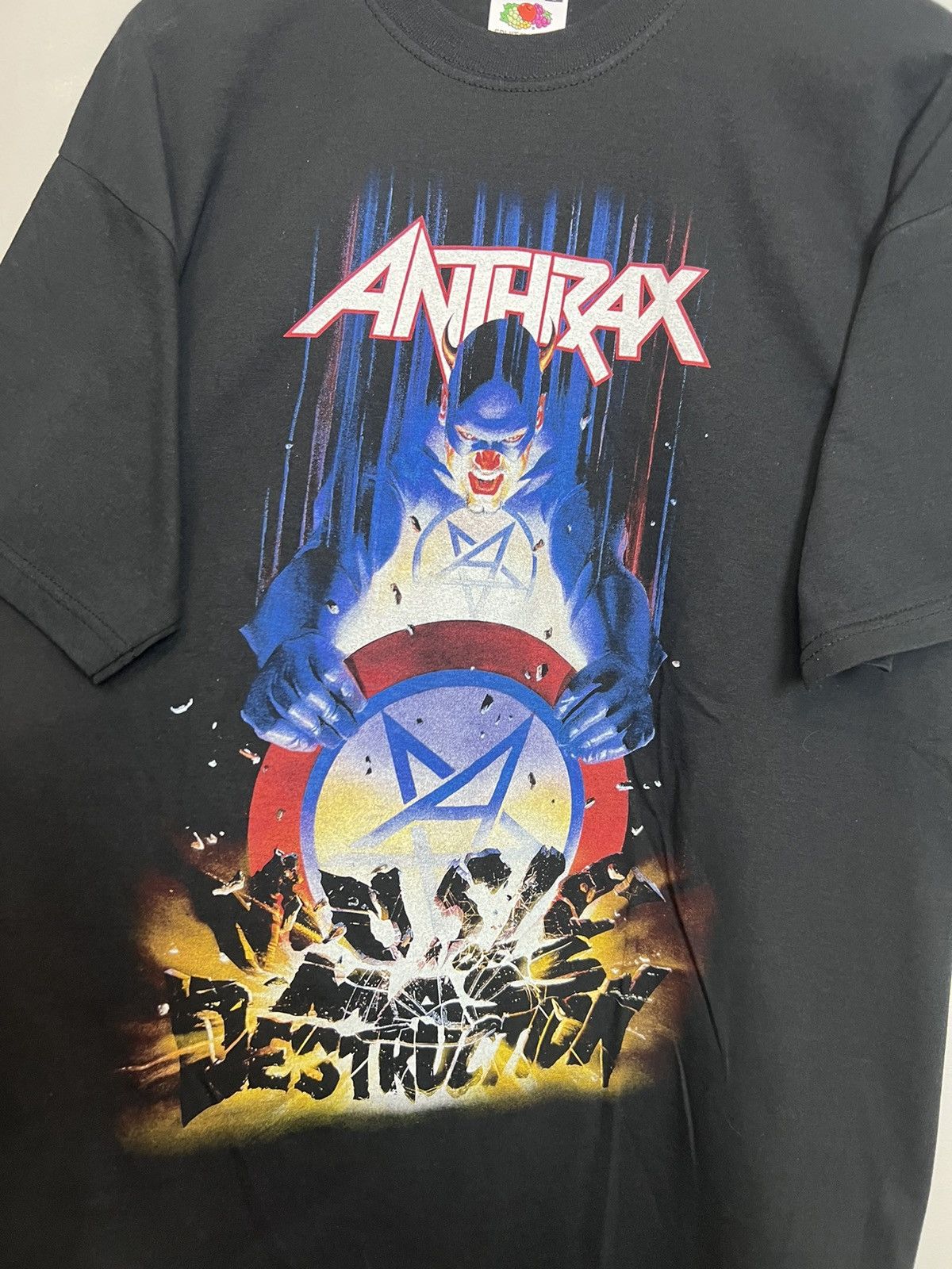 Band Tees 00s Vintage Anthrax Music Of Mass Destruction T-Shirt Large Size US L / EU 52-54 / 3 - 3 Thumbnail