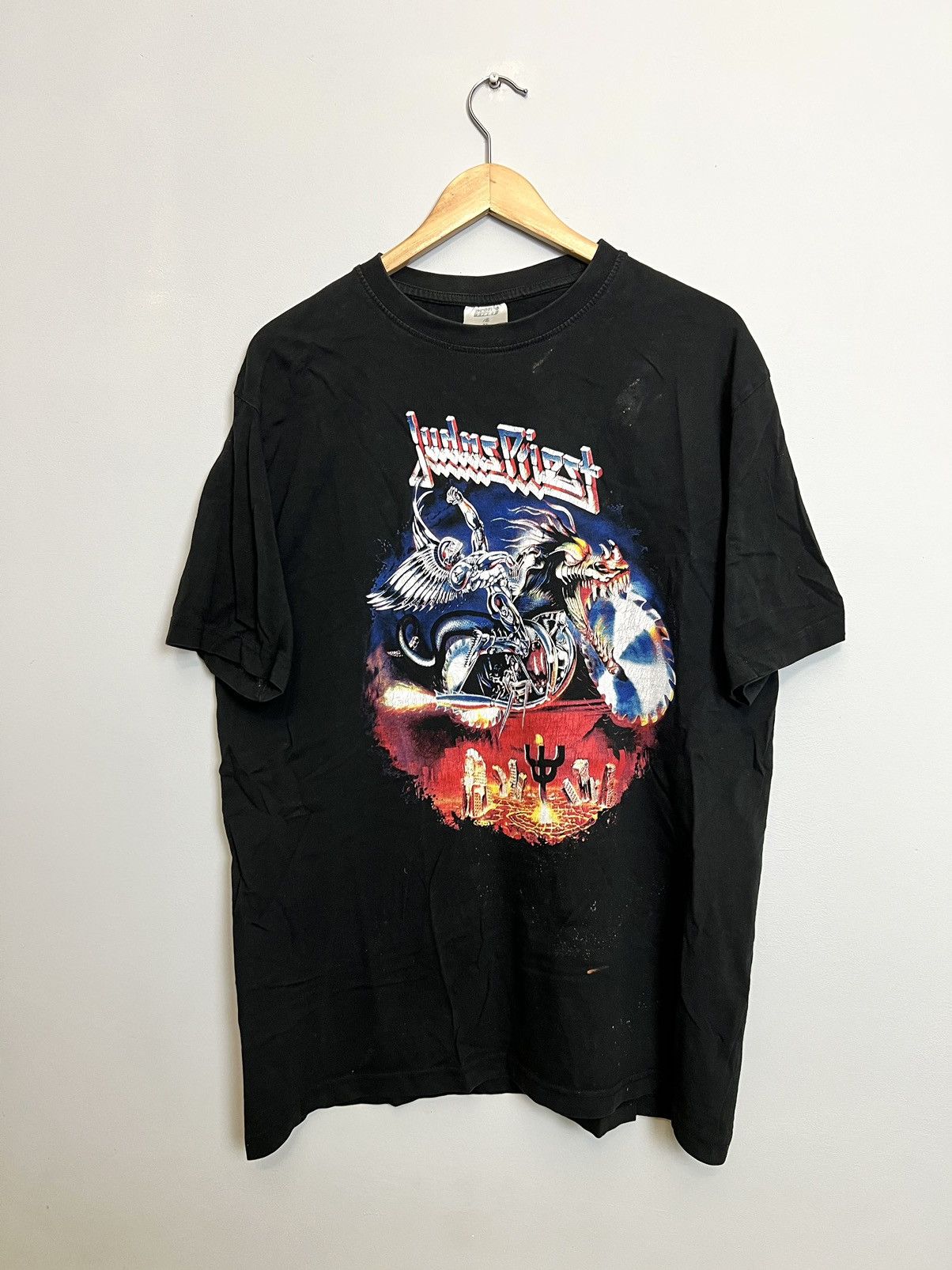 Vintage 90s Judas Priest Painkiller Metal Band Rock Tee