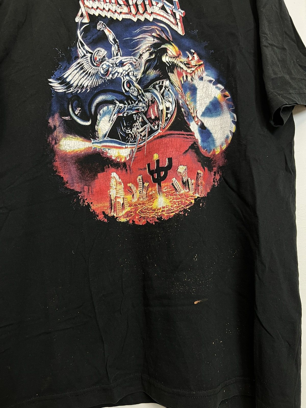 Band Tees Vintage 90s Judas Priest Painkiller Metal Band Rock Tee Size US L / EU 52-54 / 3 - 3 Thumbnail