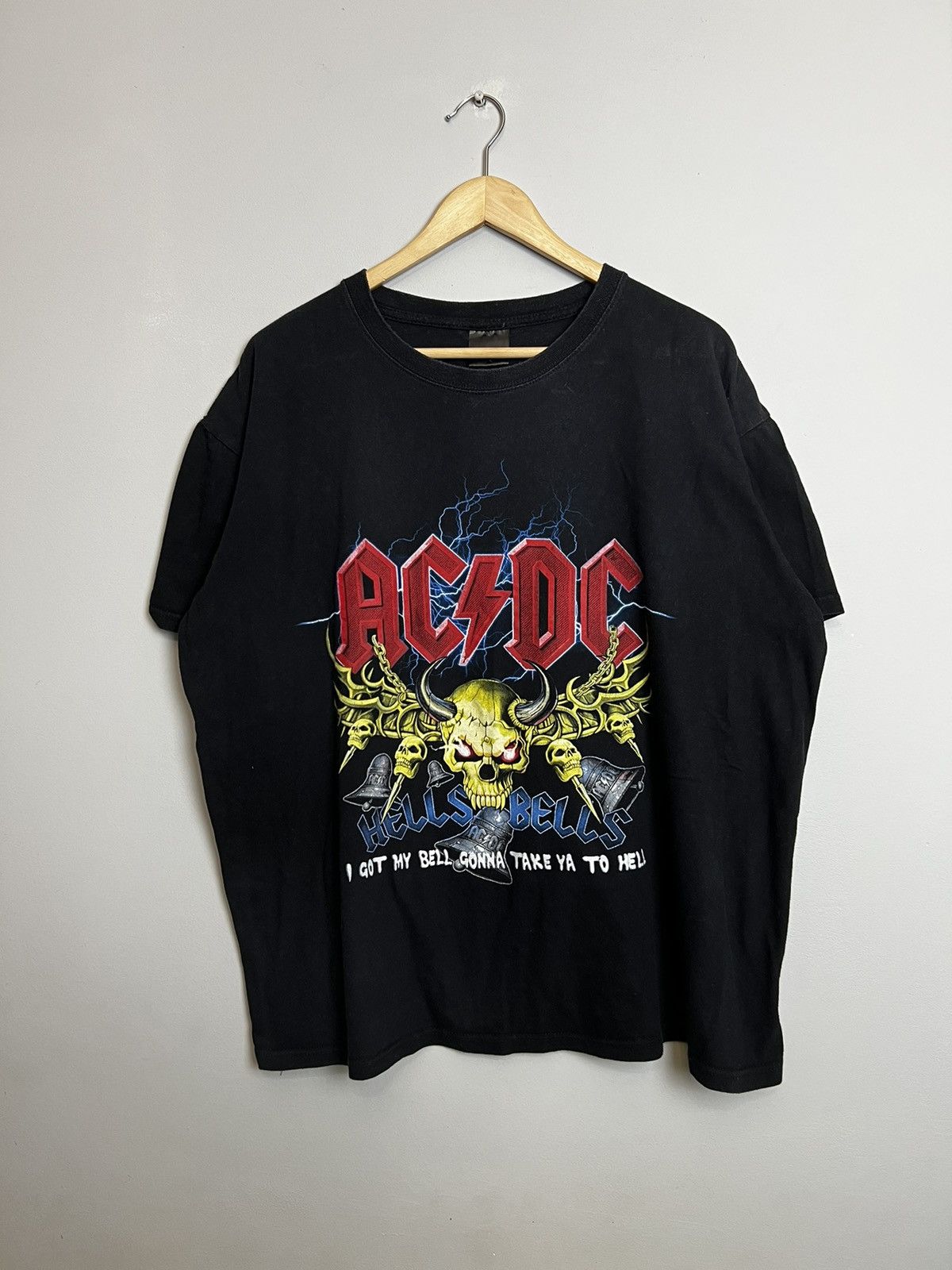 AC/DC Vintage AC/DC Hells Bells 00s Tour 2009 Rock Band Tee Large Size US L / EU 52-54 / 3 - 1 Thumbnail
