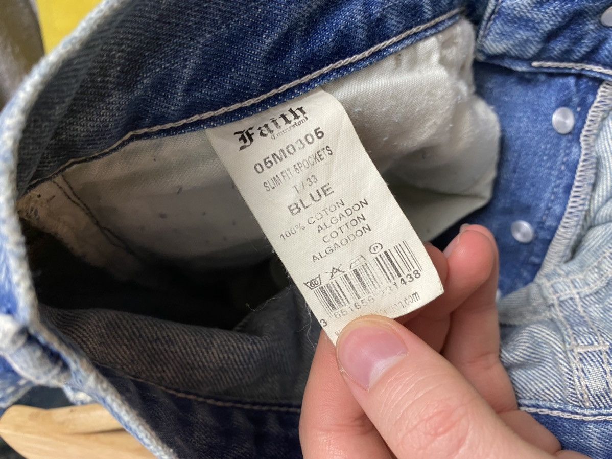 Faith Connexion Faith Connexion SLIM 6Pockets Avant Garde Distressed Denim Size US 33 - 9 Thumbnail