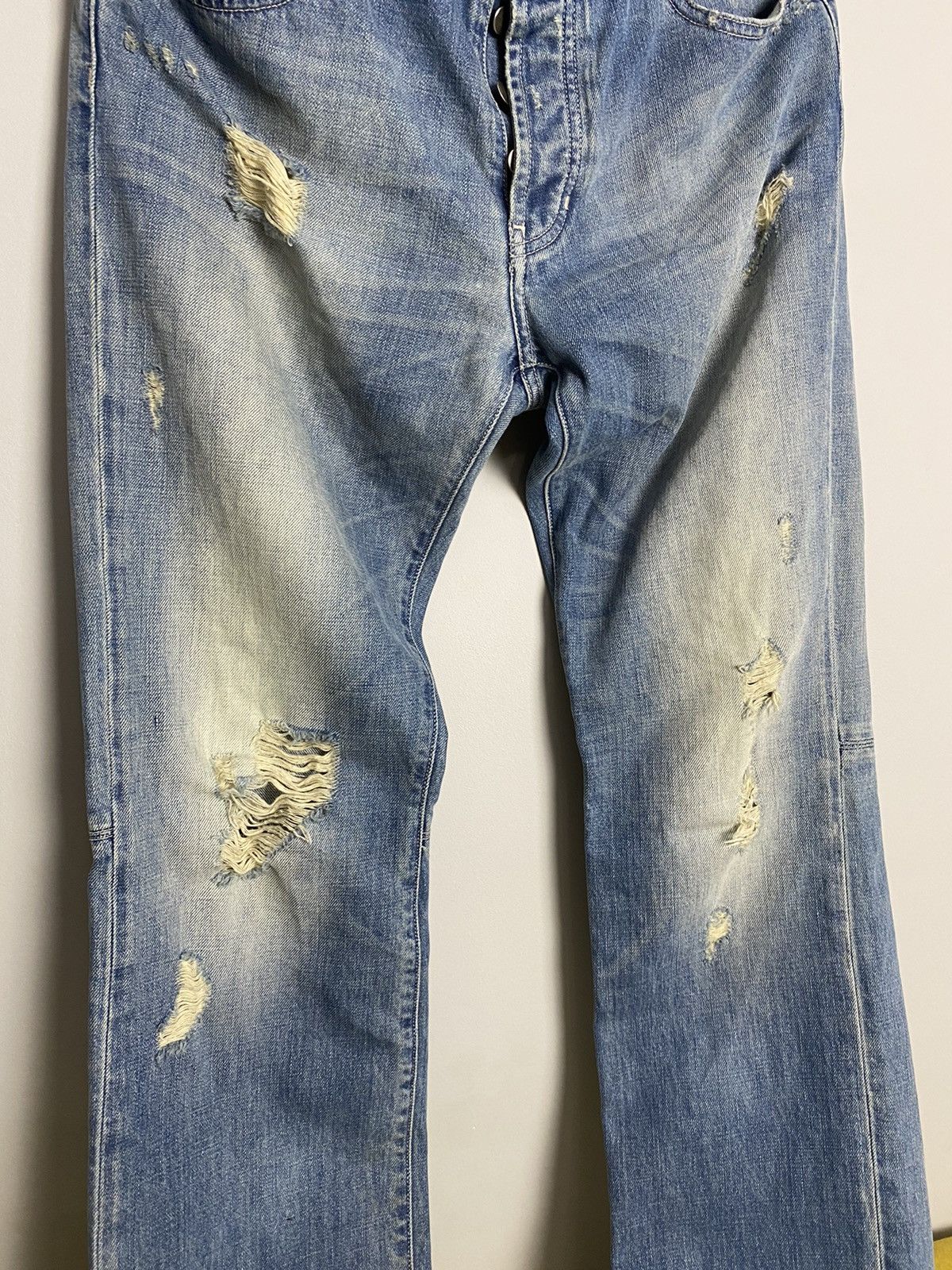 Faith Connexion Faith Connexion SLIM 6Pockets Avant Garde Distressed Denim Size US 33 - 6 Thumbnail