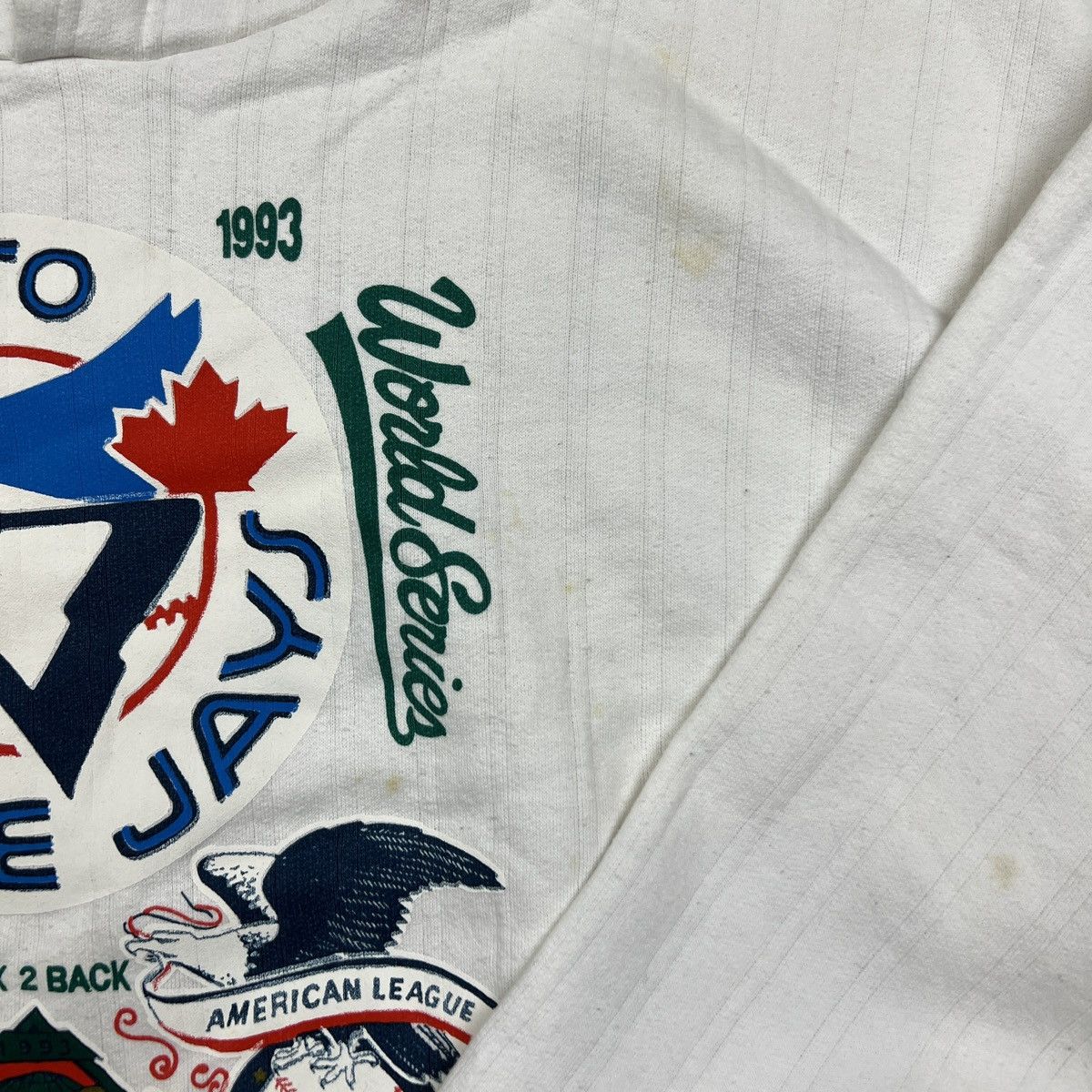 MLB VTG 1993 Toronto Blue Jays World Series Back 2 Back Hoodie Size US M / EU 48-50 / 2 - 4 Thumbnail