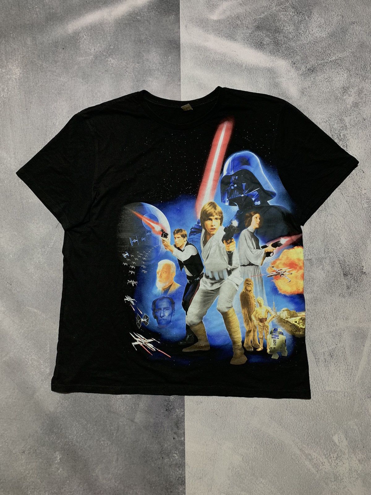 Star Wars × Vintage Vintage Y2K Star Wars band tee big logo streetwear size XL Size US XL / EU 56 / 4 - 1 Thumbnail