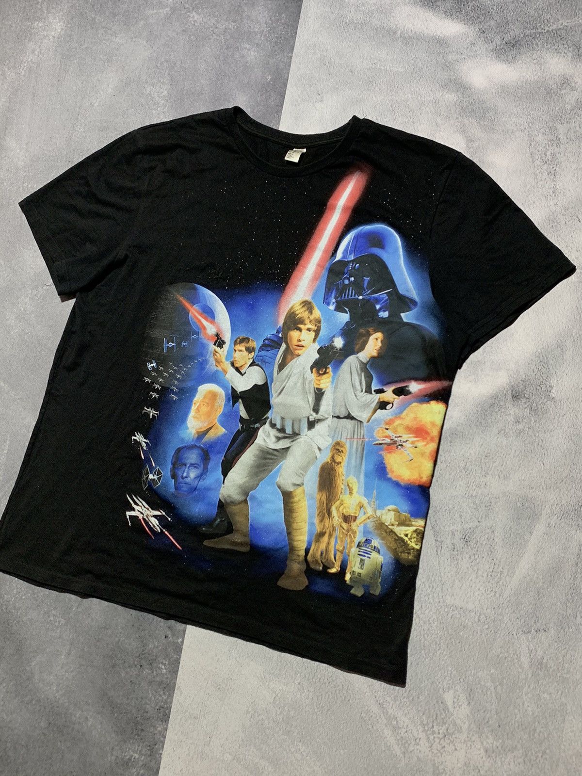 Star Wars × Vintage Vintage Y2K Star Wars band tee big logo streetwear size XL Size US XL / EU 56 / 4 - 2 Thumbnail